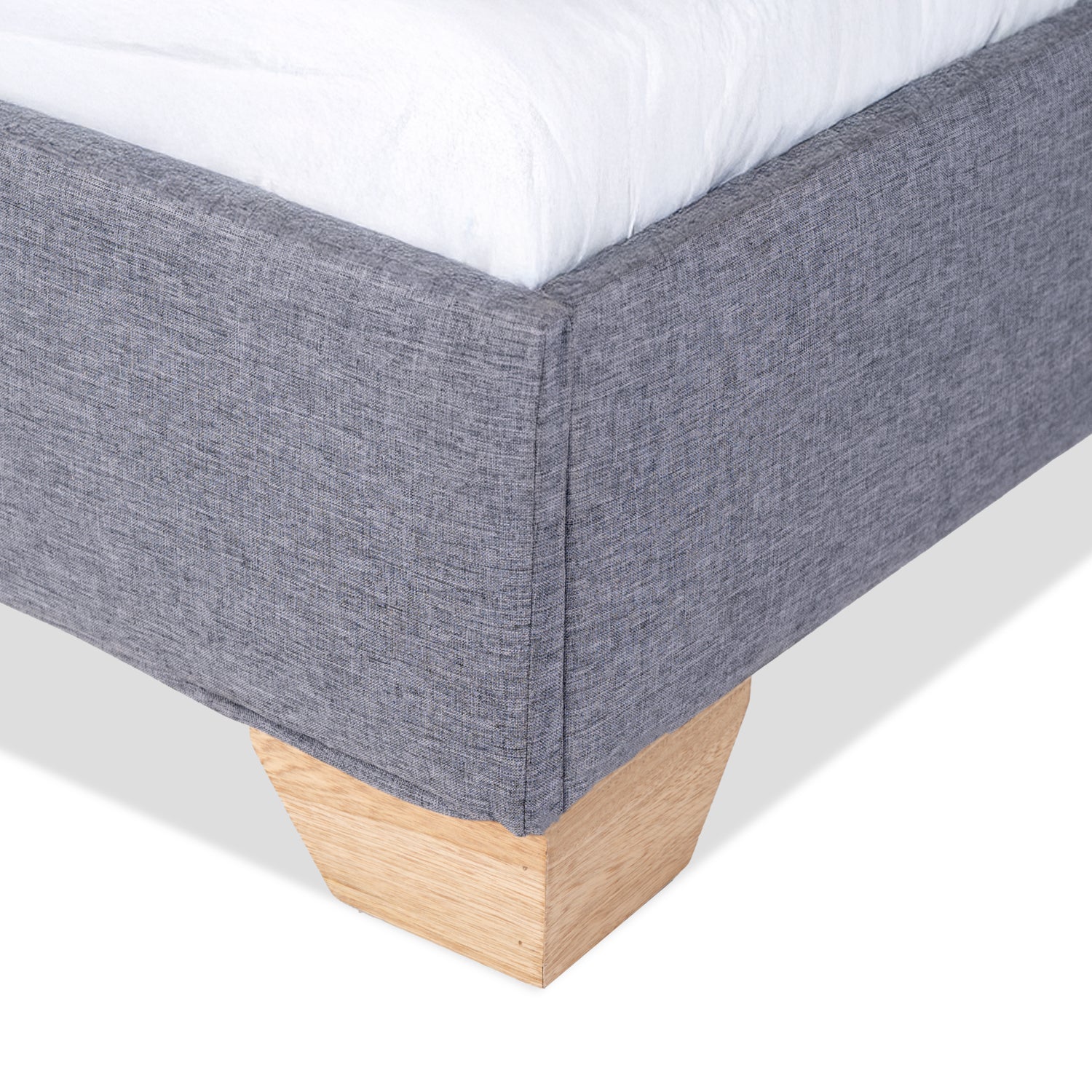 Base Cama Doble Pier Gris, Natural