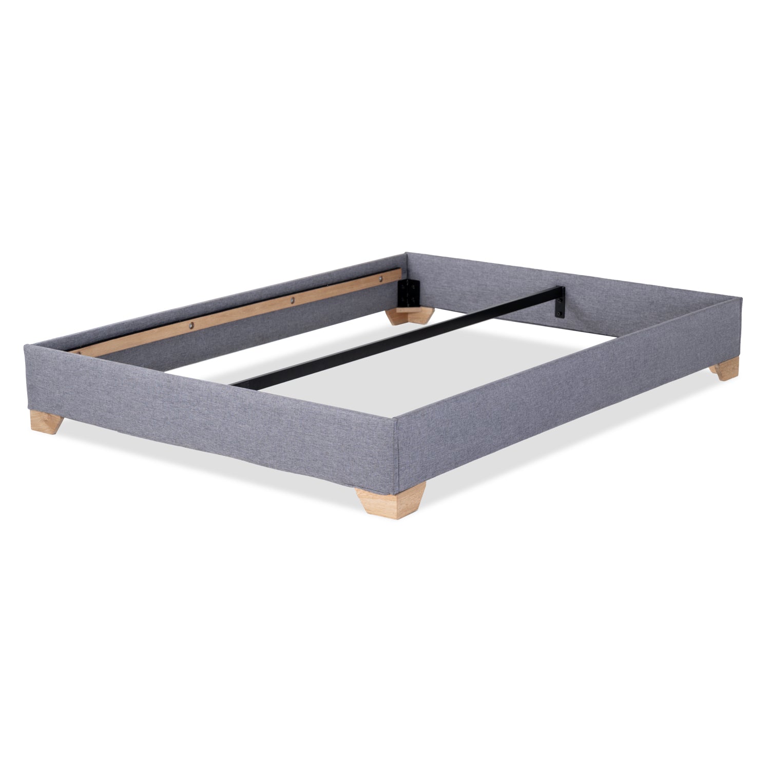 Base Cama Doble Pier Gris, Natural