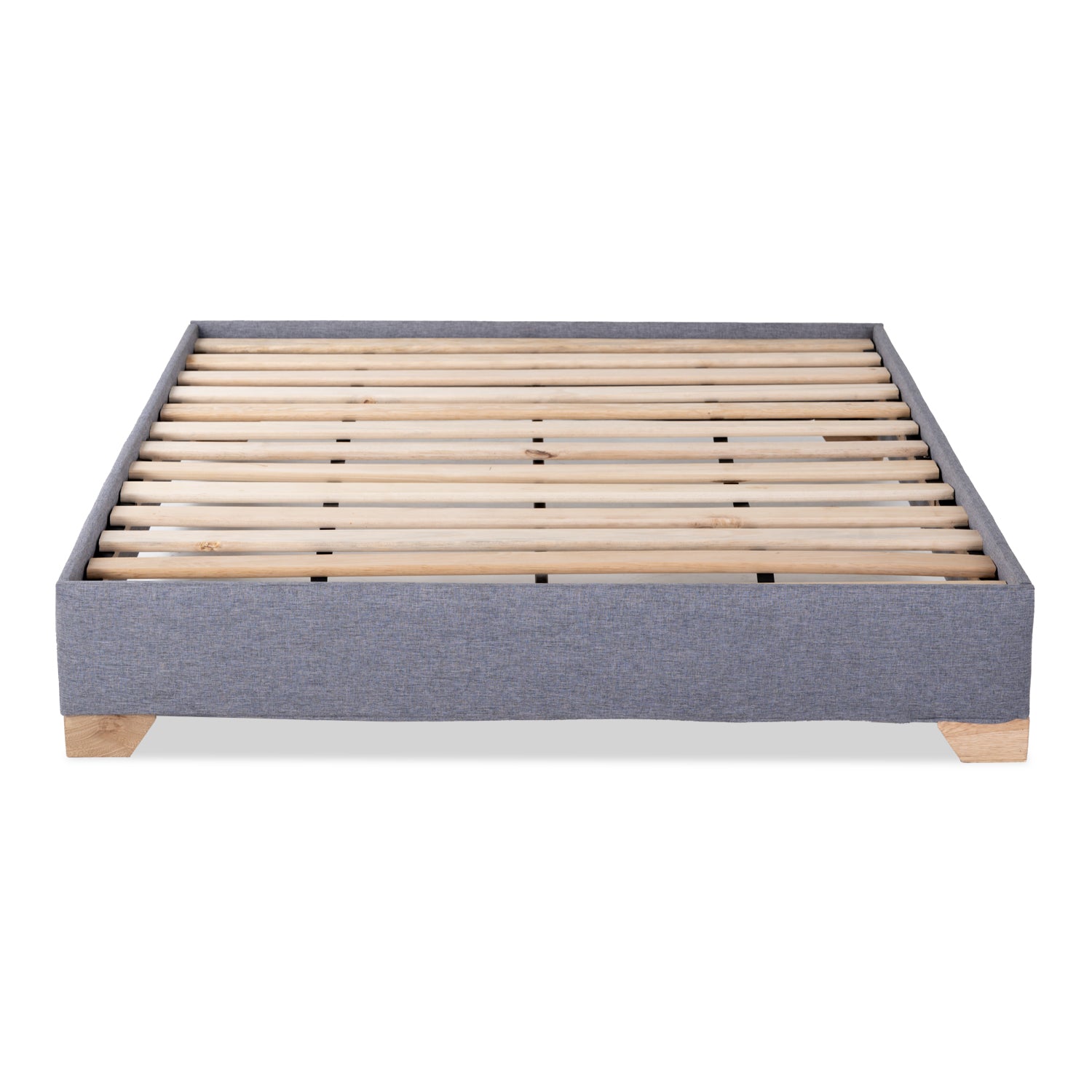 Base Cama Doble Pier Gris, Natural