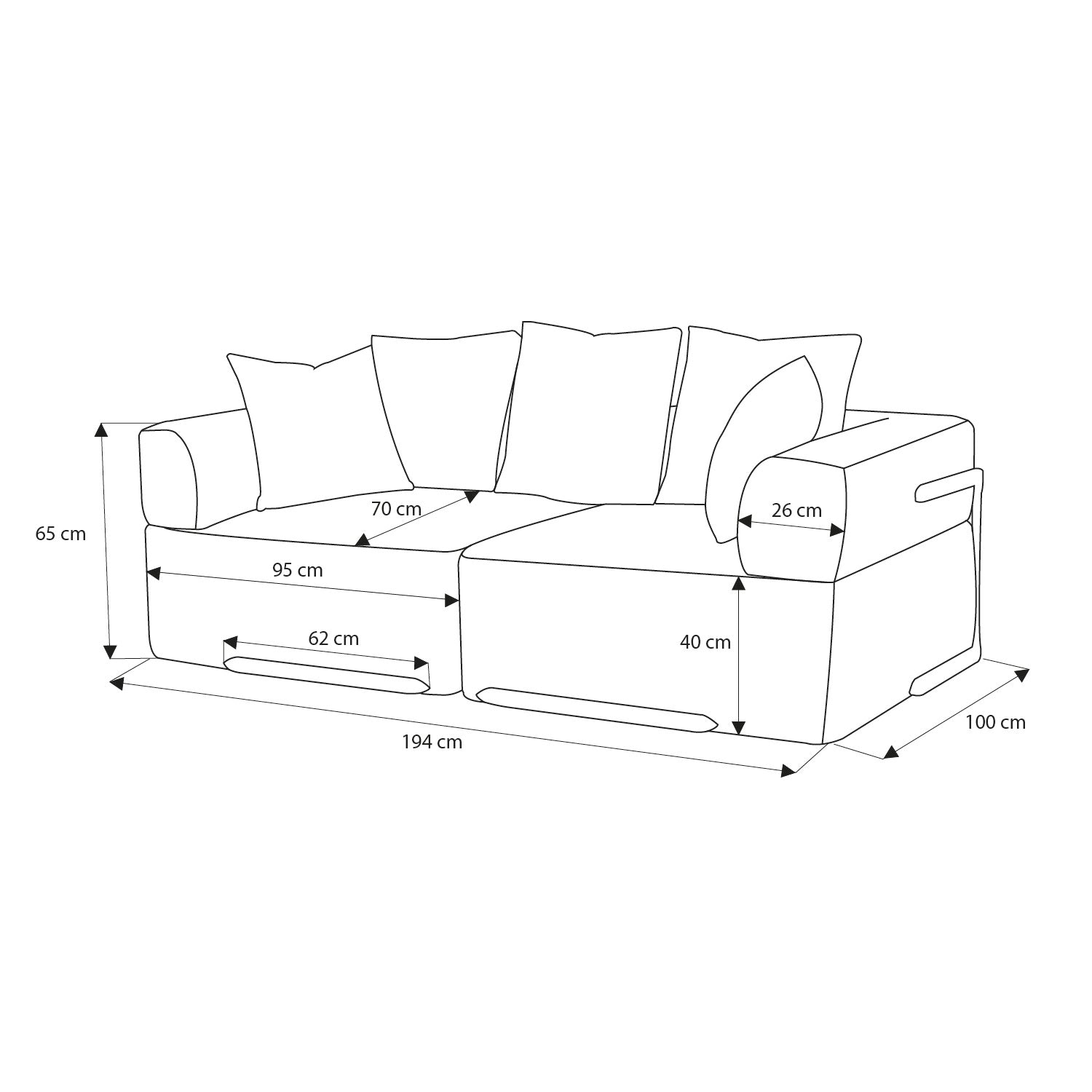 Sofá 2 Puestos Kanon Velvet Impetu Arena, Natural