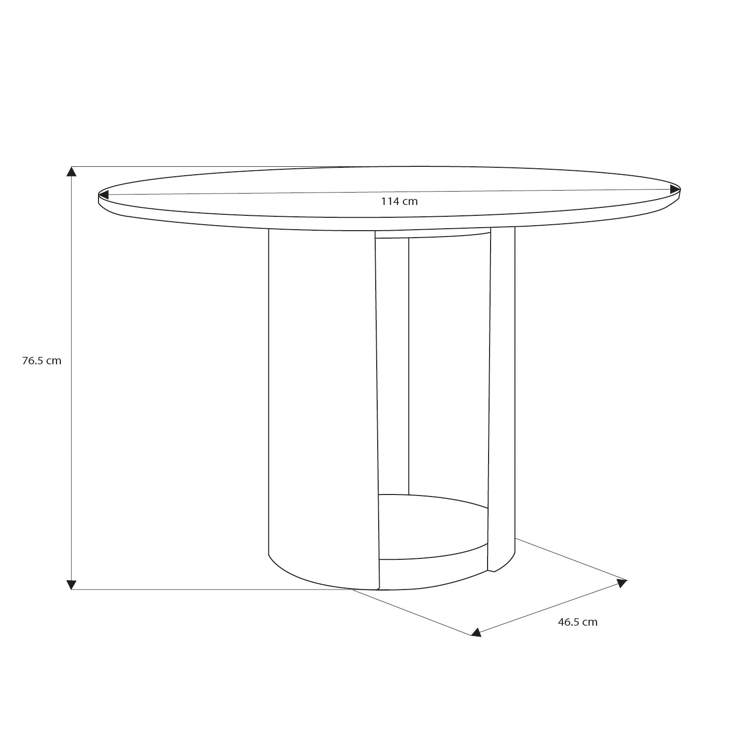 Comedor 4 Puestos Ginebra Eurolino Blanco, Off White y Champaña