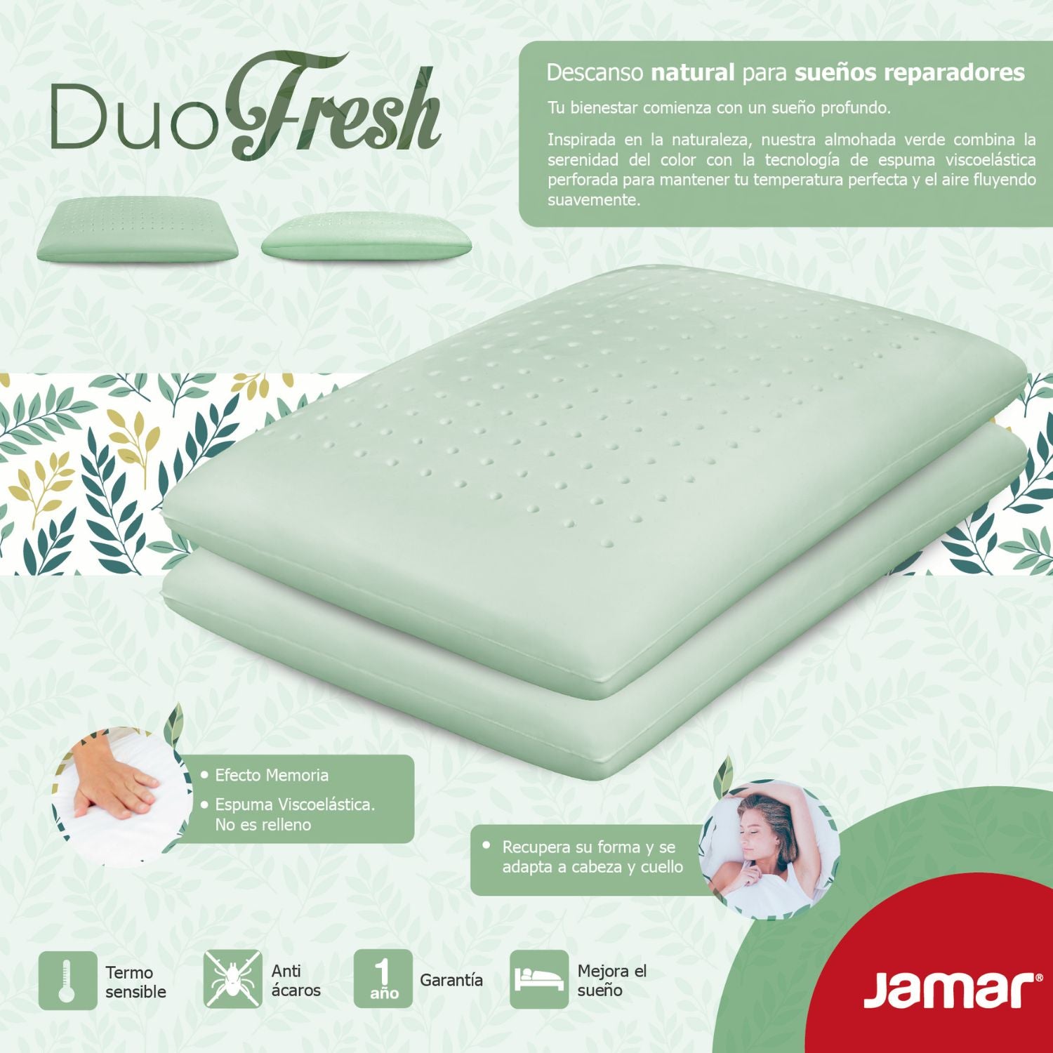 Almohada Viscoelastica Fresh Setx2