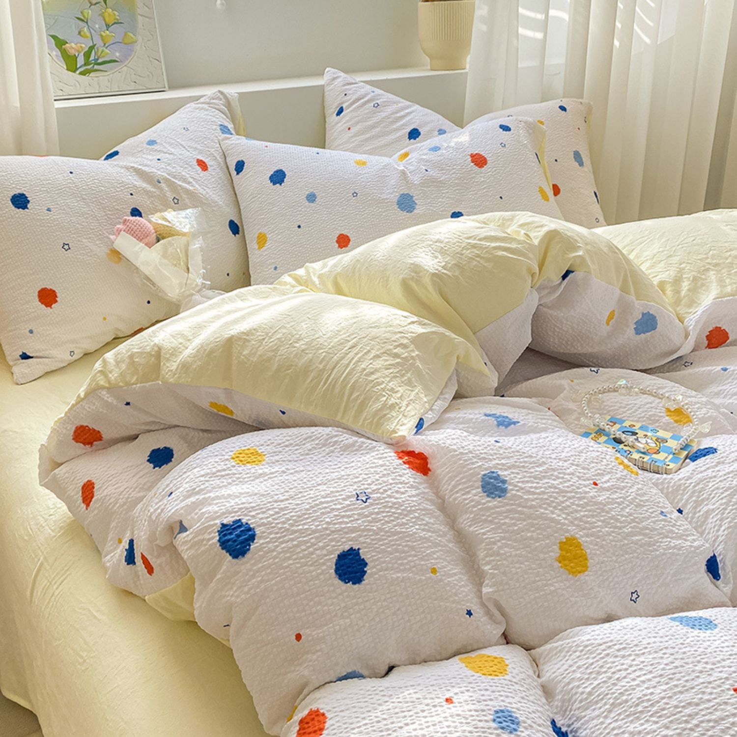 Comforter Doble Multicolor Puntos