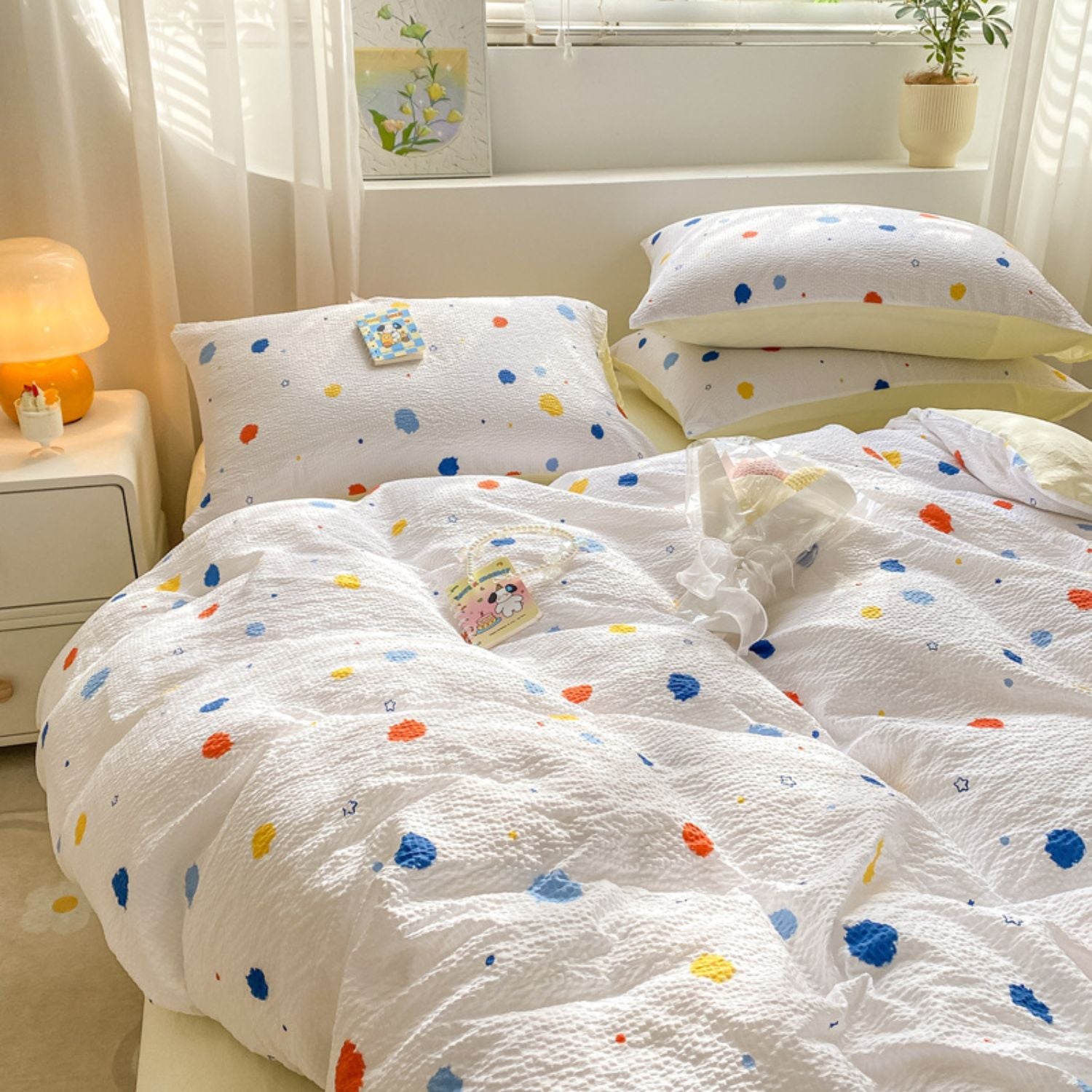 Comforter Doble Multicolor Puntos