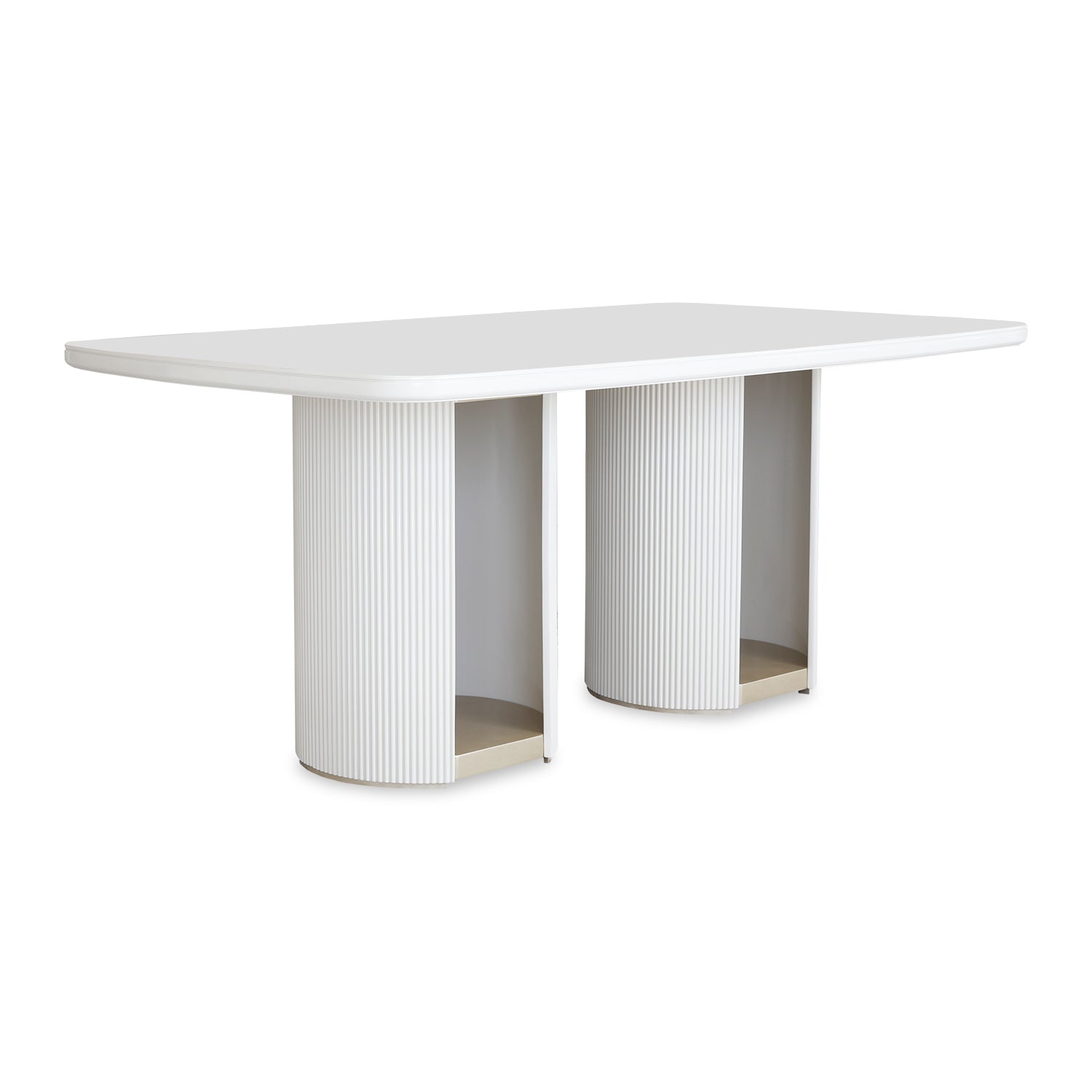 Comedor 6 Puestos Ginebra Eurolino Blanco, Off White y Champaña