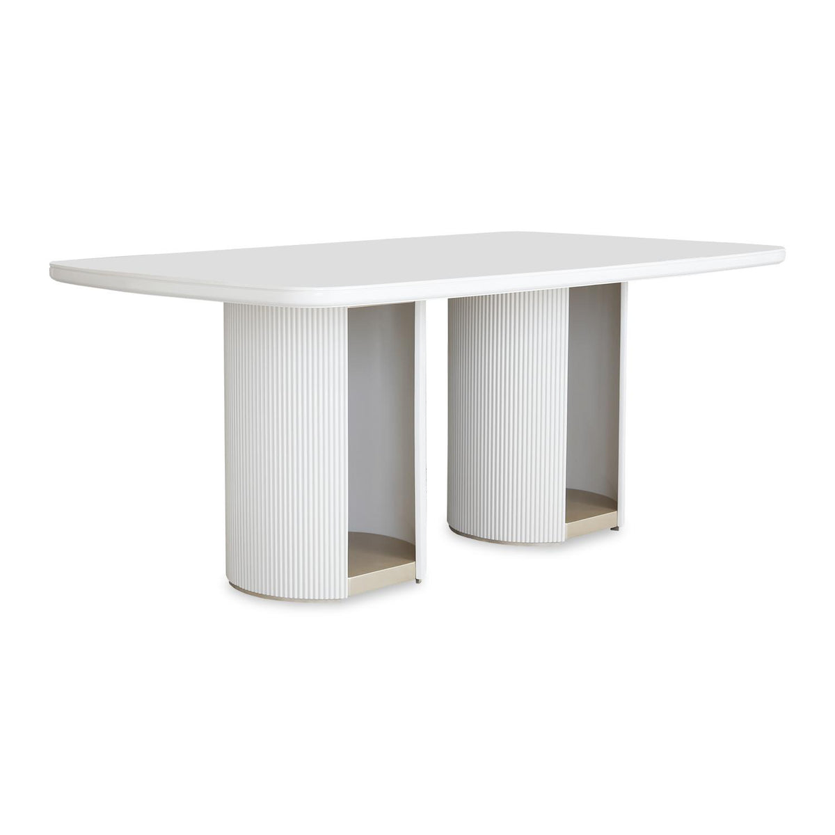 Comedor 6 Puestos Ginebra Eurolino Blanco, Off White y Champaña