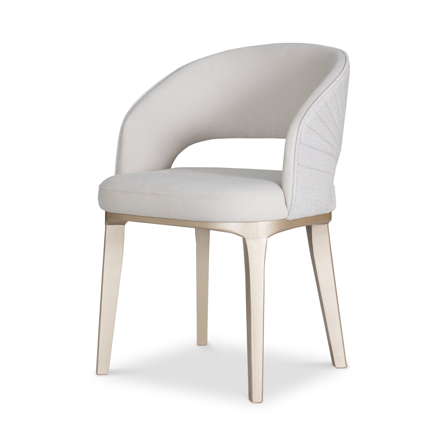 Comedor 4 Puestos Lexus Velvet Siena Marfil Cambra Arena, Champaña