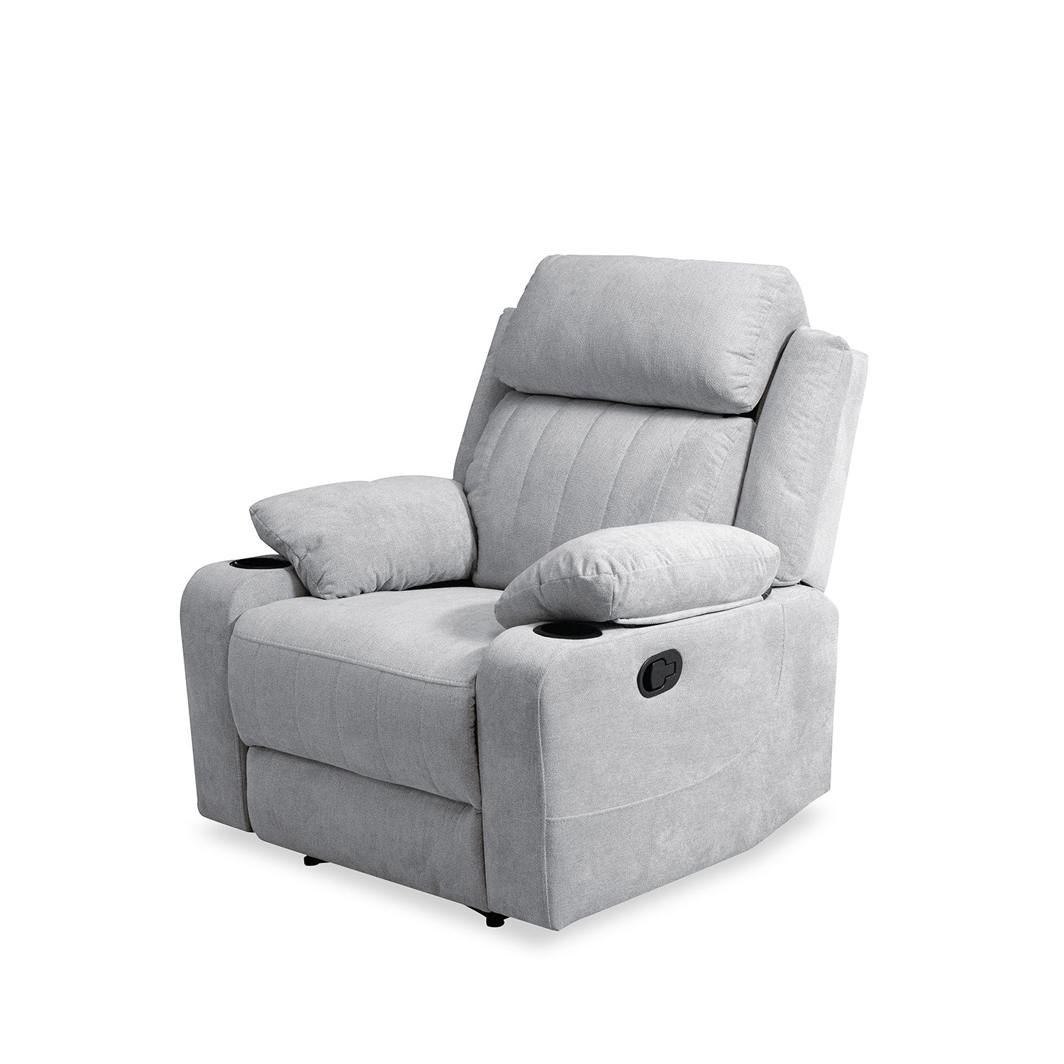 Silla Reclinable Dylan Microfibra Impetu Plata