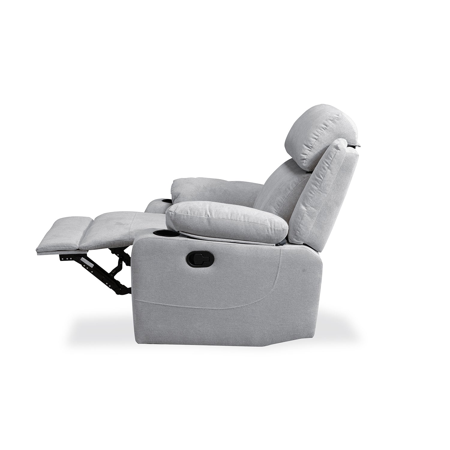 Silla Reclinable Dylan Microfibra Impetu Plata