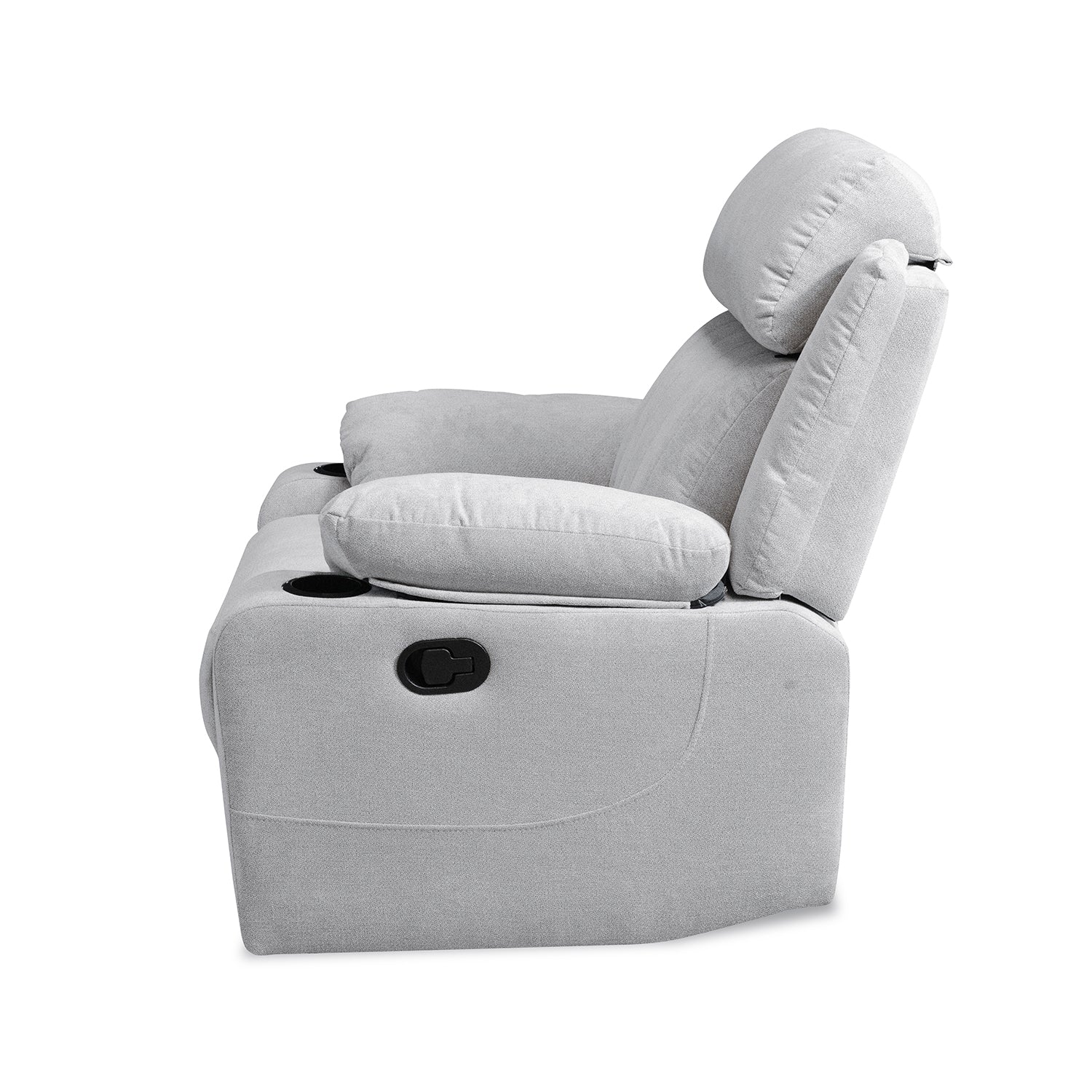 Silla Reclinable Dylan Microfibra Impetu Plata