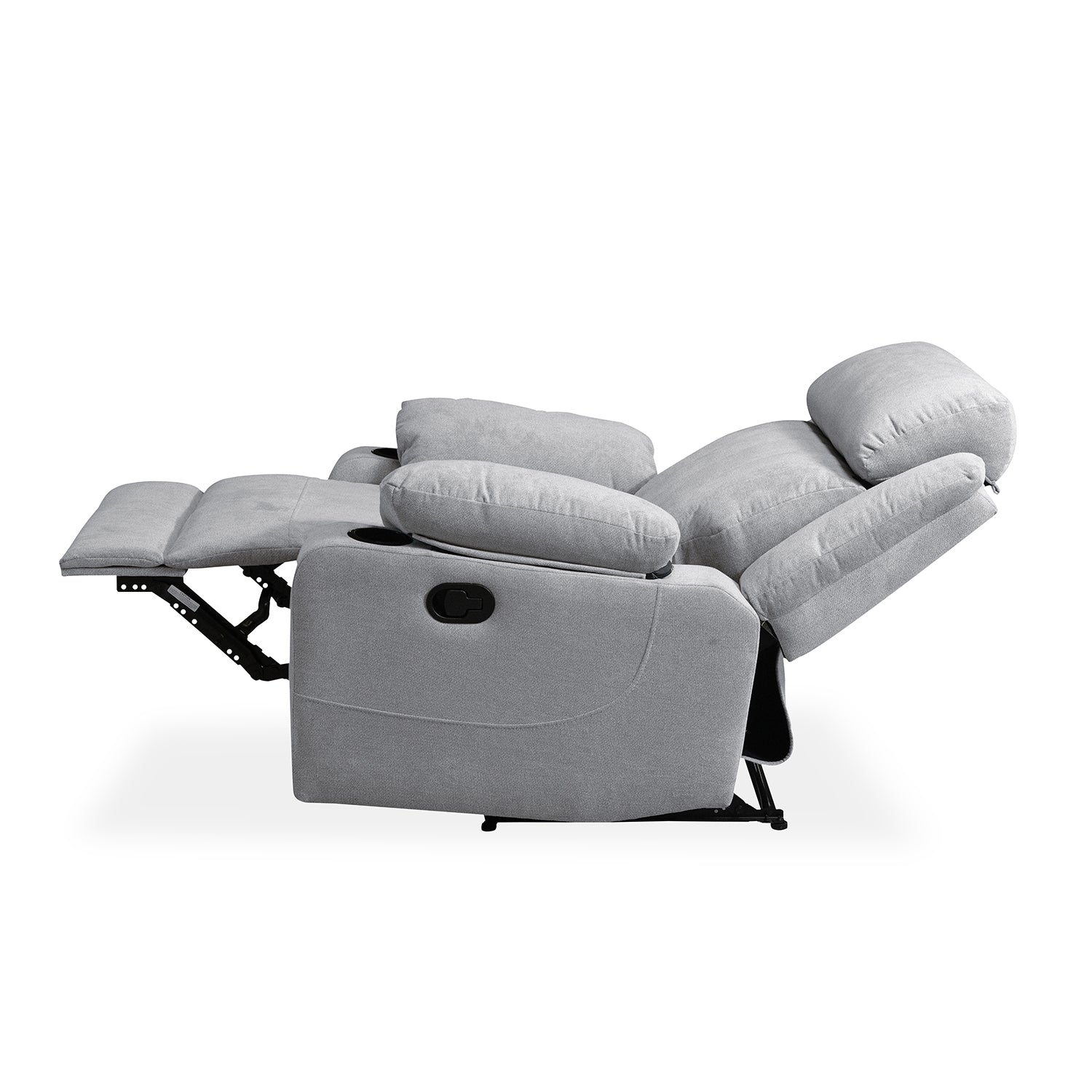 Silla Reclinable Dylan Microfibra Impetu Plata