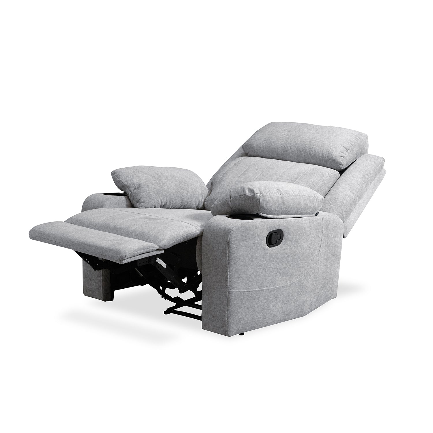 Silla Reclinable Dylan Microfibra Impetu Plata
