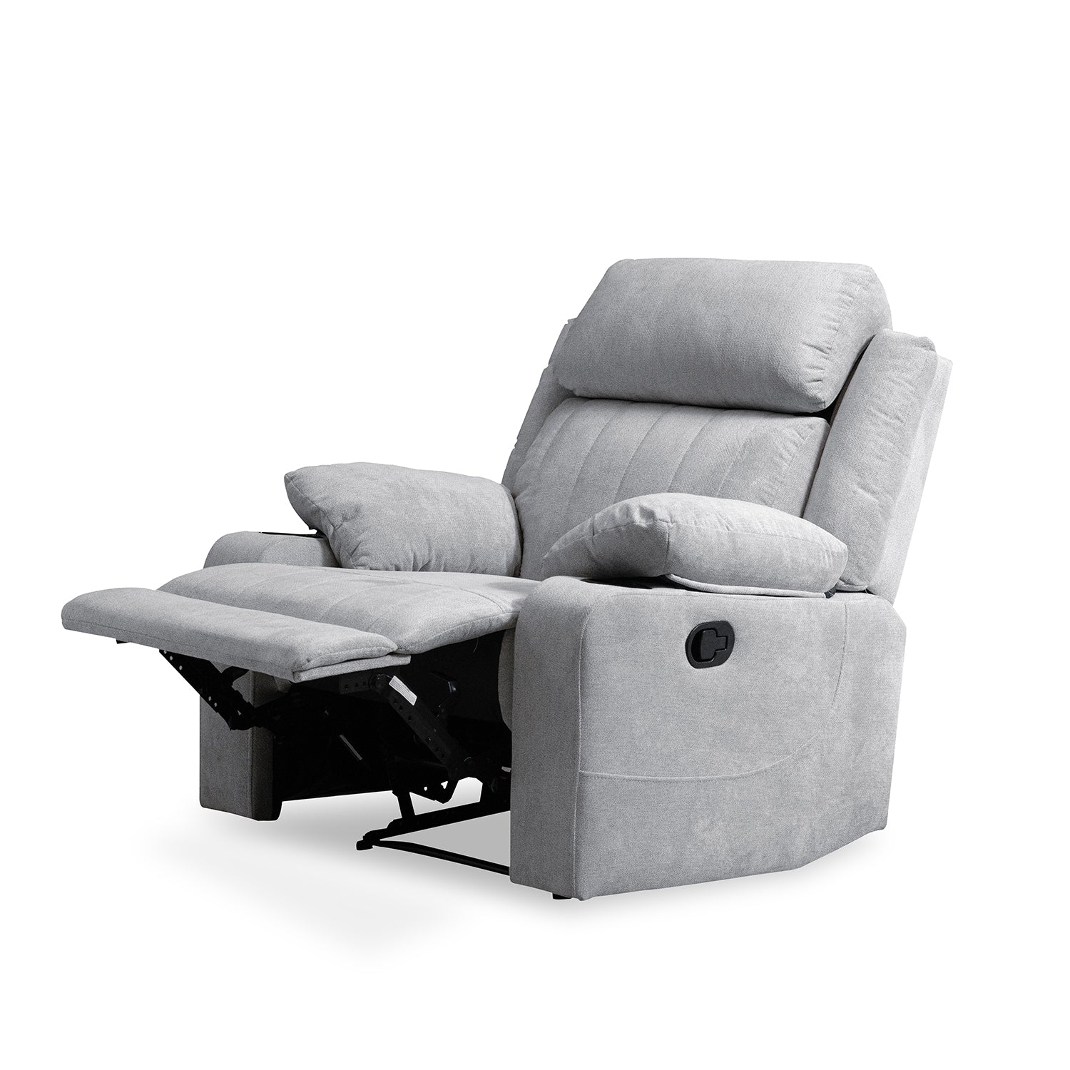 Silla Reclinable Dylan Microfibra Impetu Plata