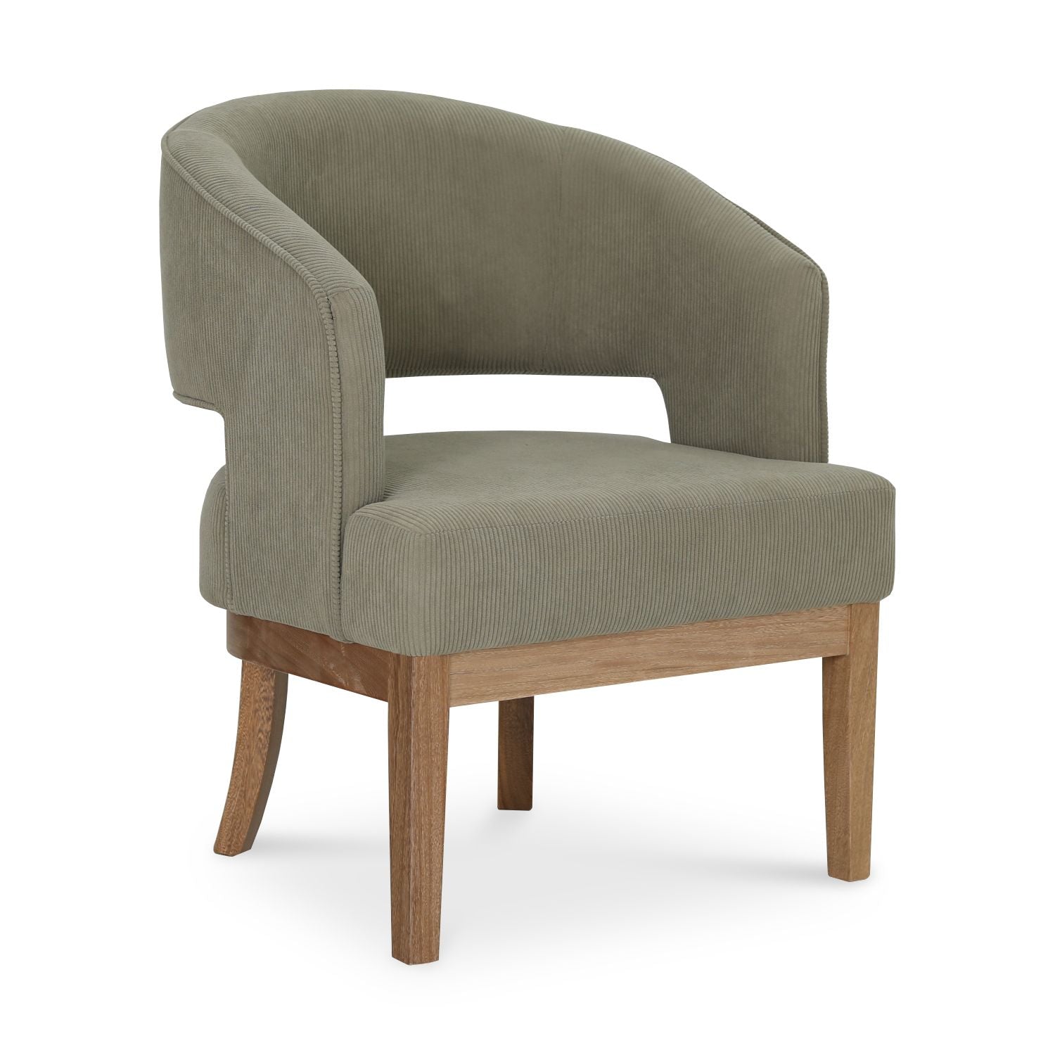 Poltrona Cameron Natural Recoleta Verde