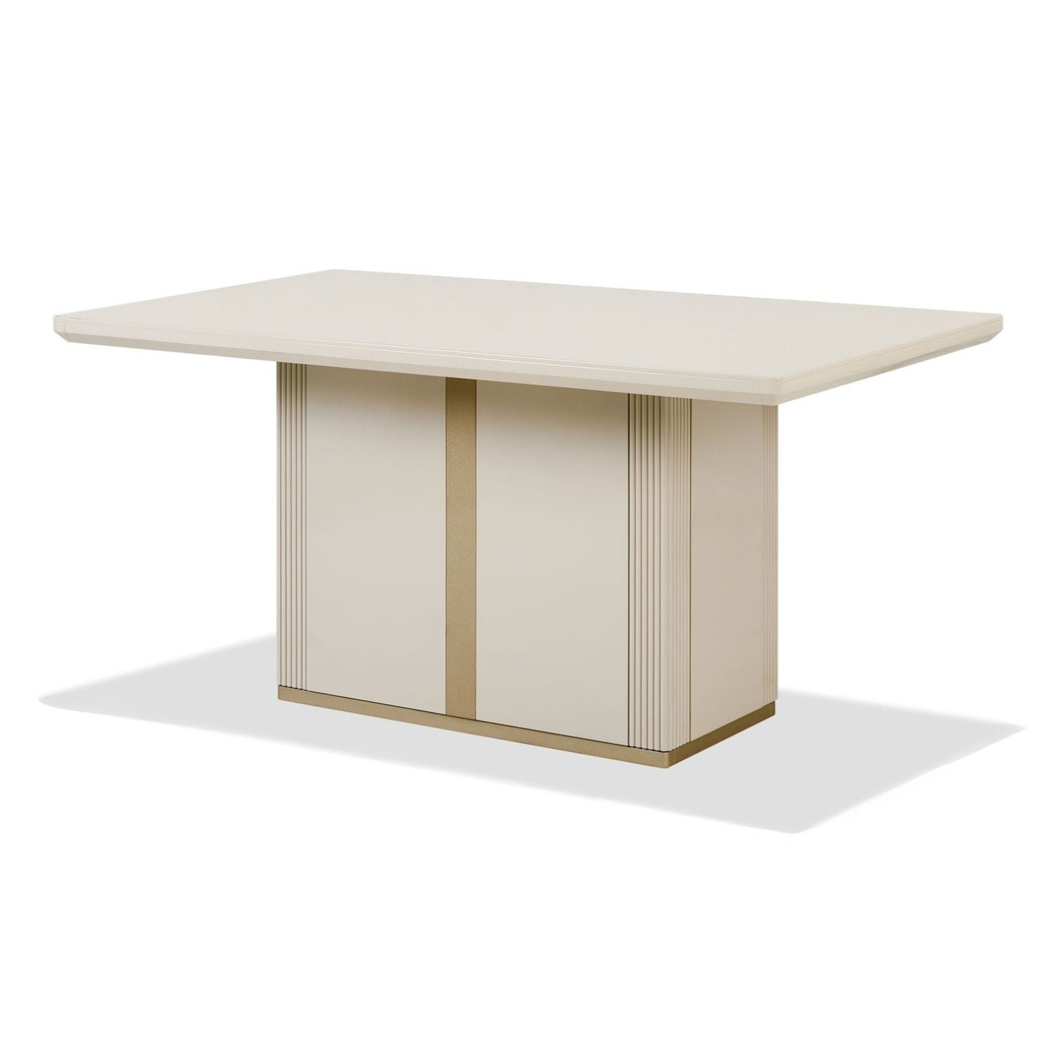 Comedor 6 Puestos Tiana Velvet  Plush Taupe, Champaña