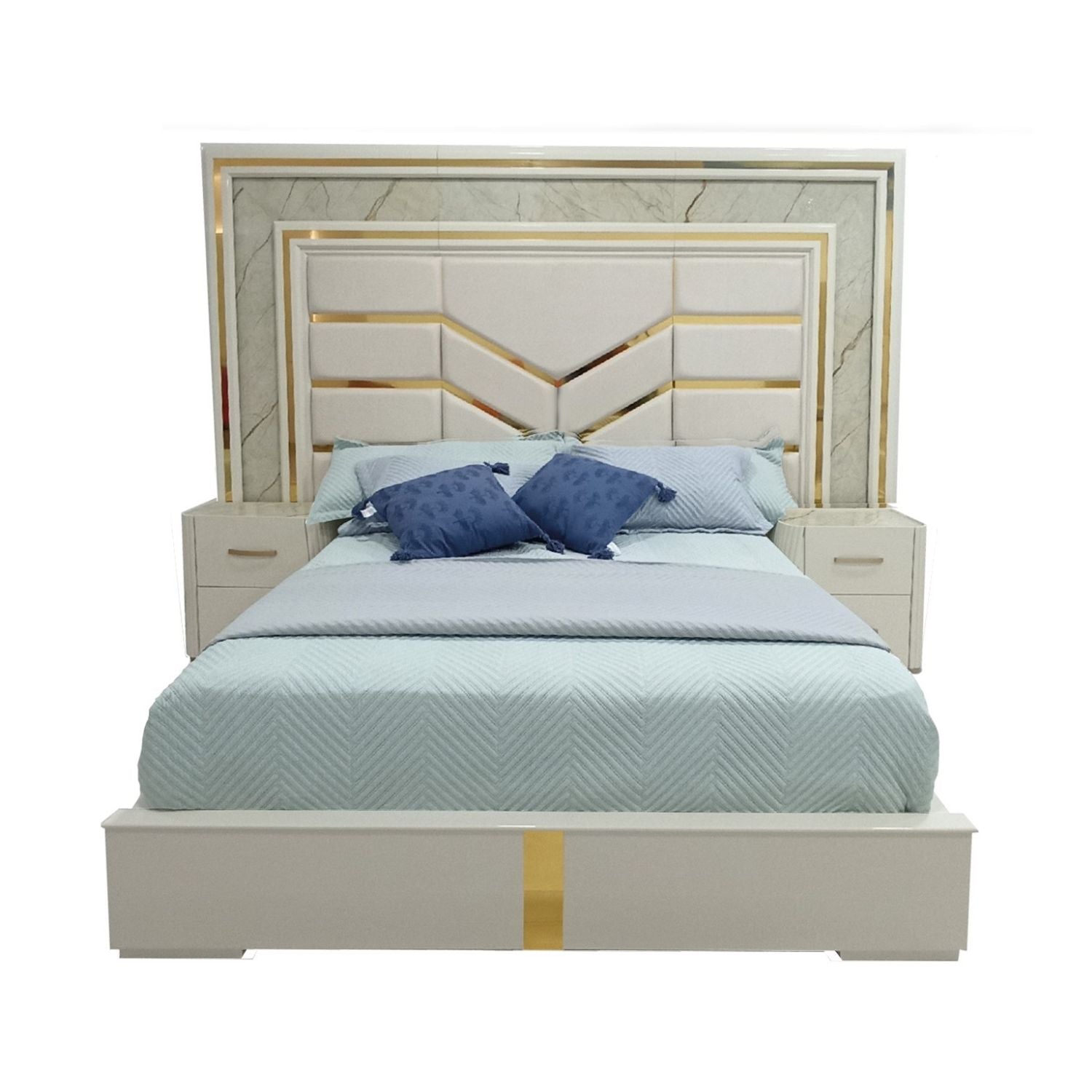 Cama Doble Elite  Off White