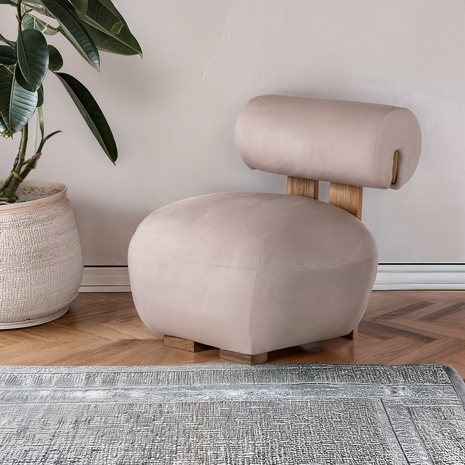 Poltrona Valencia Lemaire Taupe, Natural