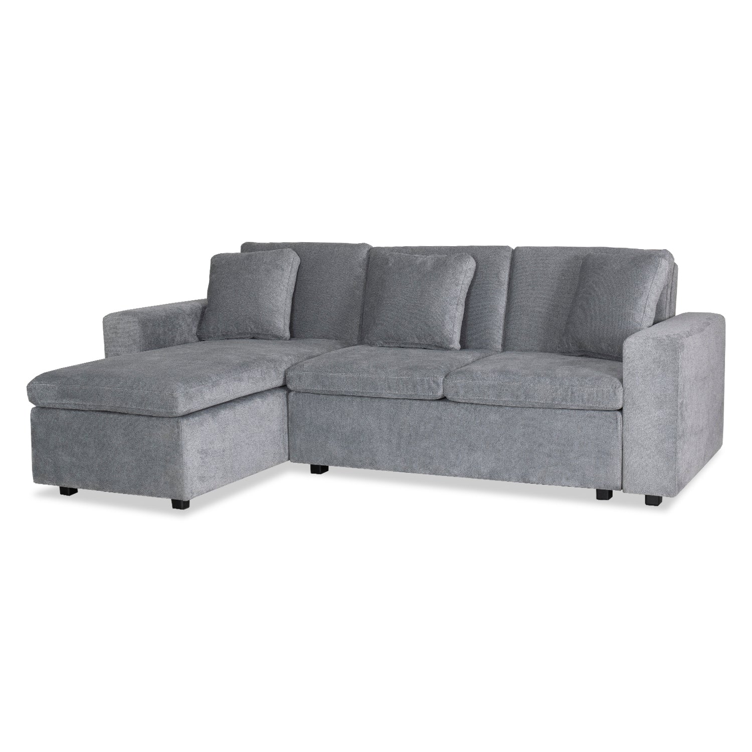 Sala Cama Creta Chenille Impetu Gris