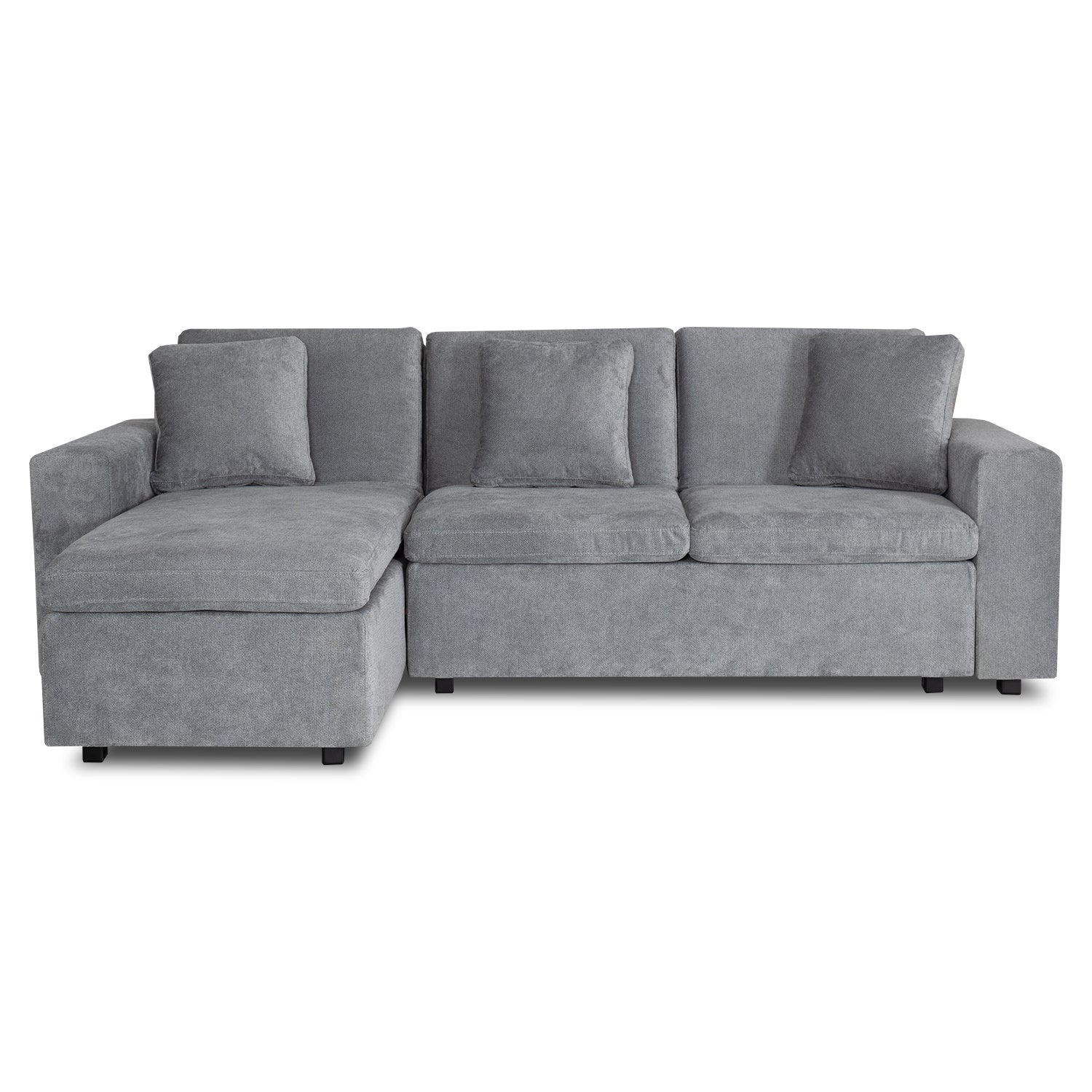 Sala Cama Creta Chenille Impetu Gris