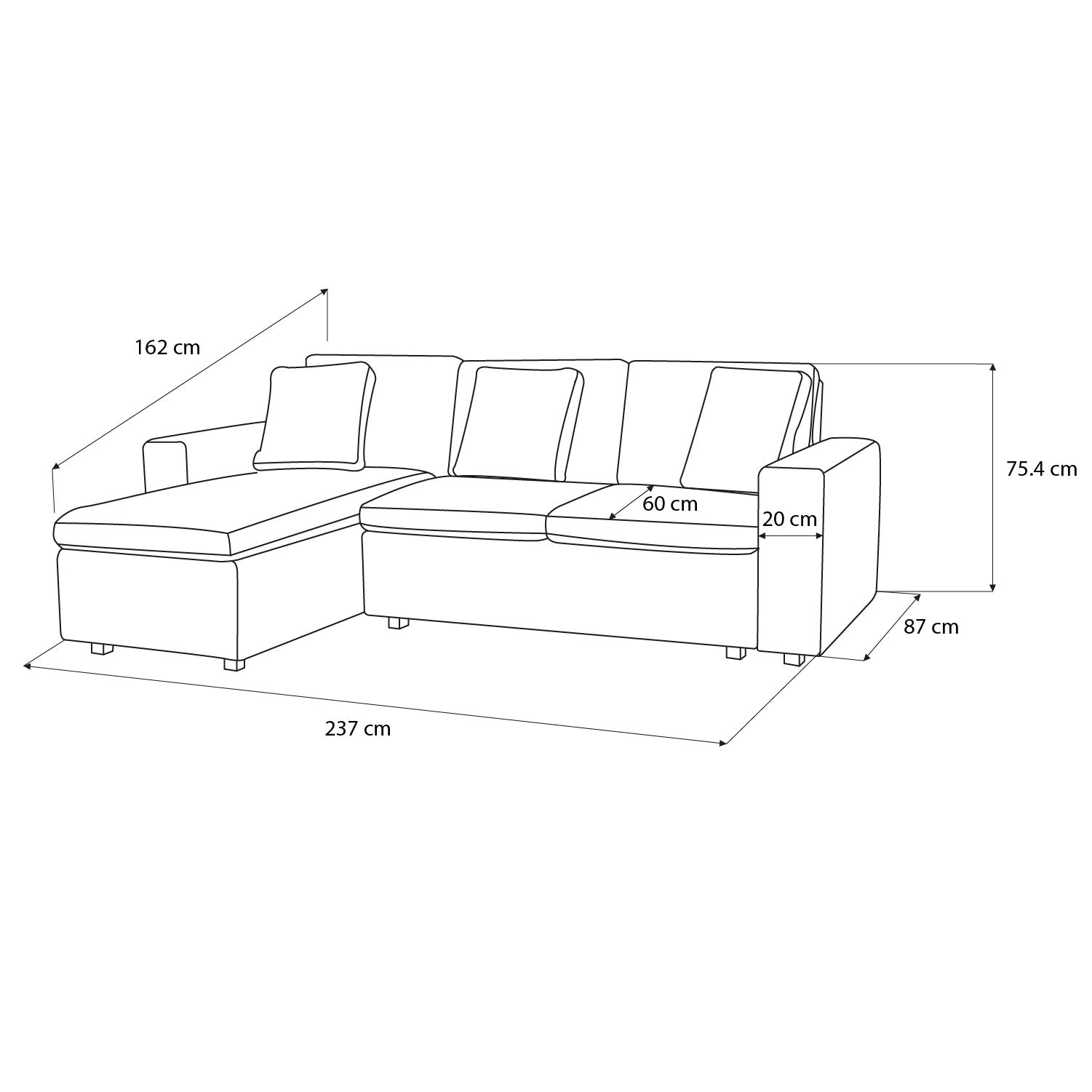 Sala Cama Creta Chenille Impetu Gris