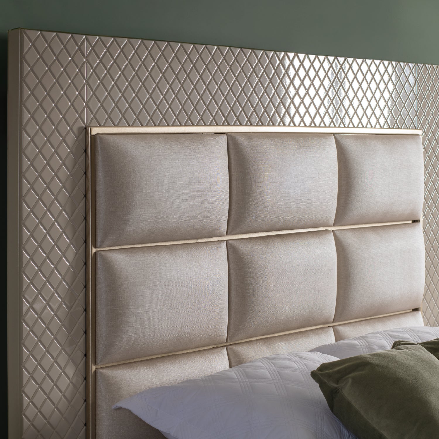 Cama Queen Atenea Perla, Off White