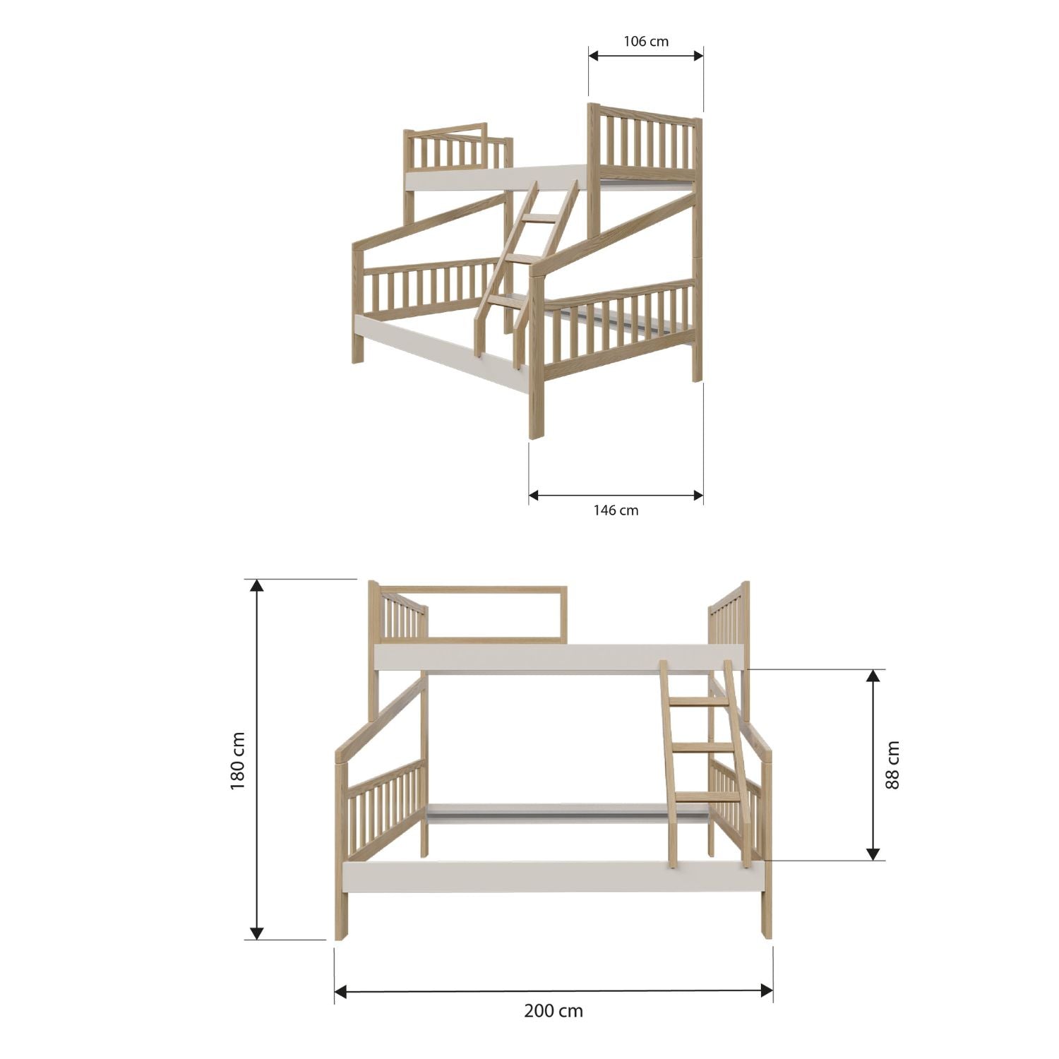 Camarote Isis Mixta 1.00-140 Natural, Off White