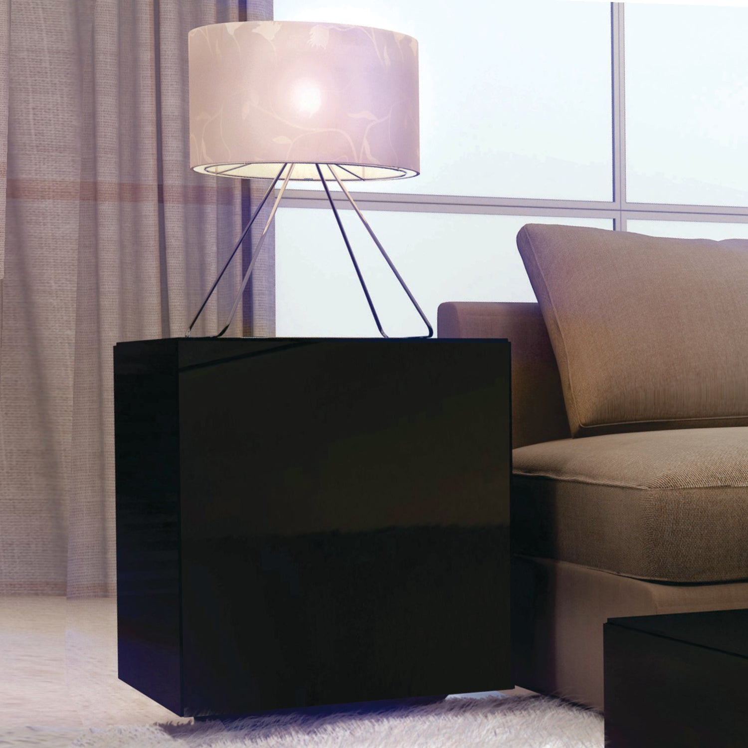 Mesa Auxiliar Axxis Negro