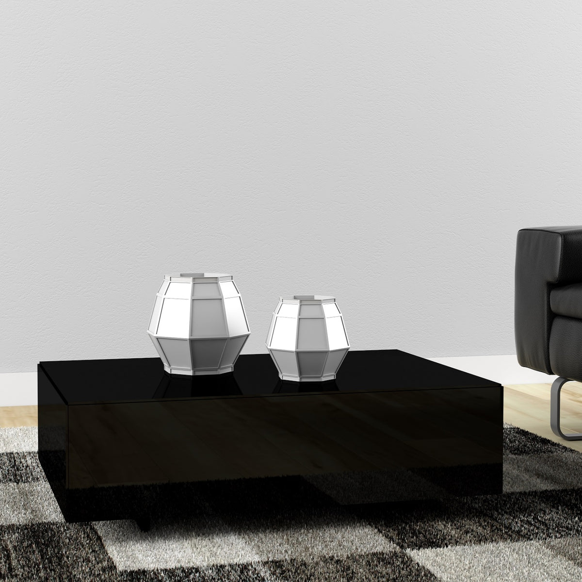 Mesa de Centro Kansas Negro Premium*