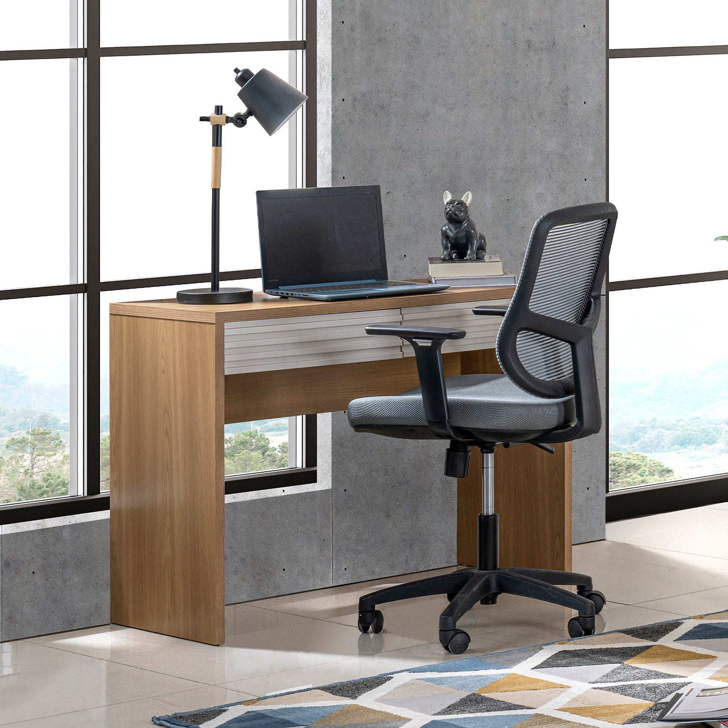 Silla De Escritorio Iker Gris