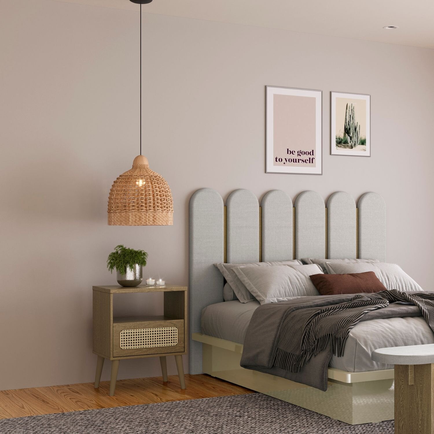 Mesa de Noche Amelia/Mimbre