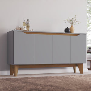 Bifé Hannah Natural,Gris Premium