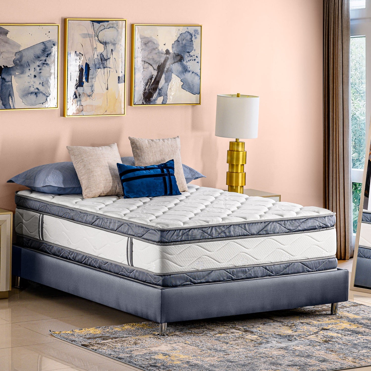 Colchón King Renacer Plus Doble Pilow Top (Garantia 9 Años)