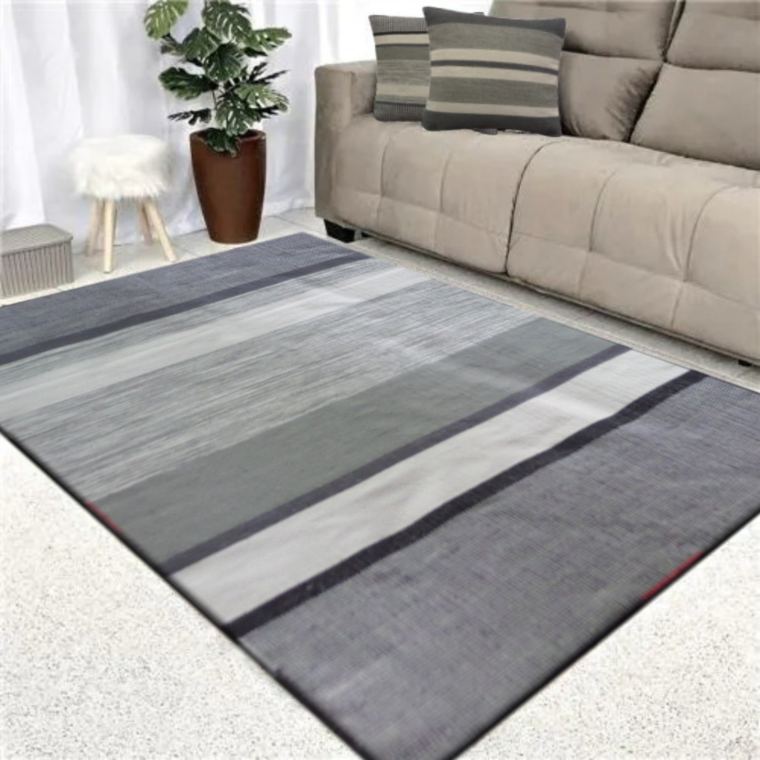 Alfombra Mallorca 160X230 Gris Neg/100