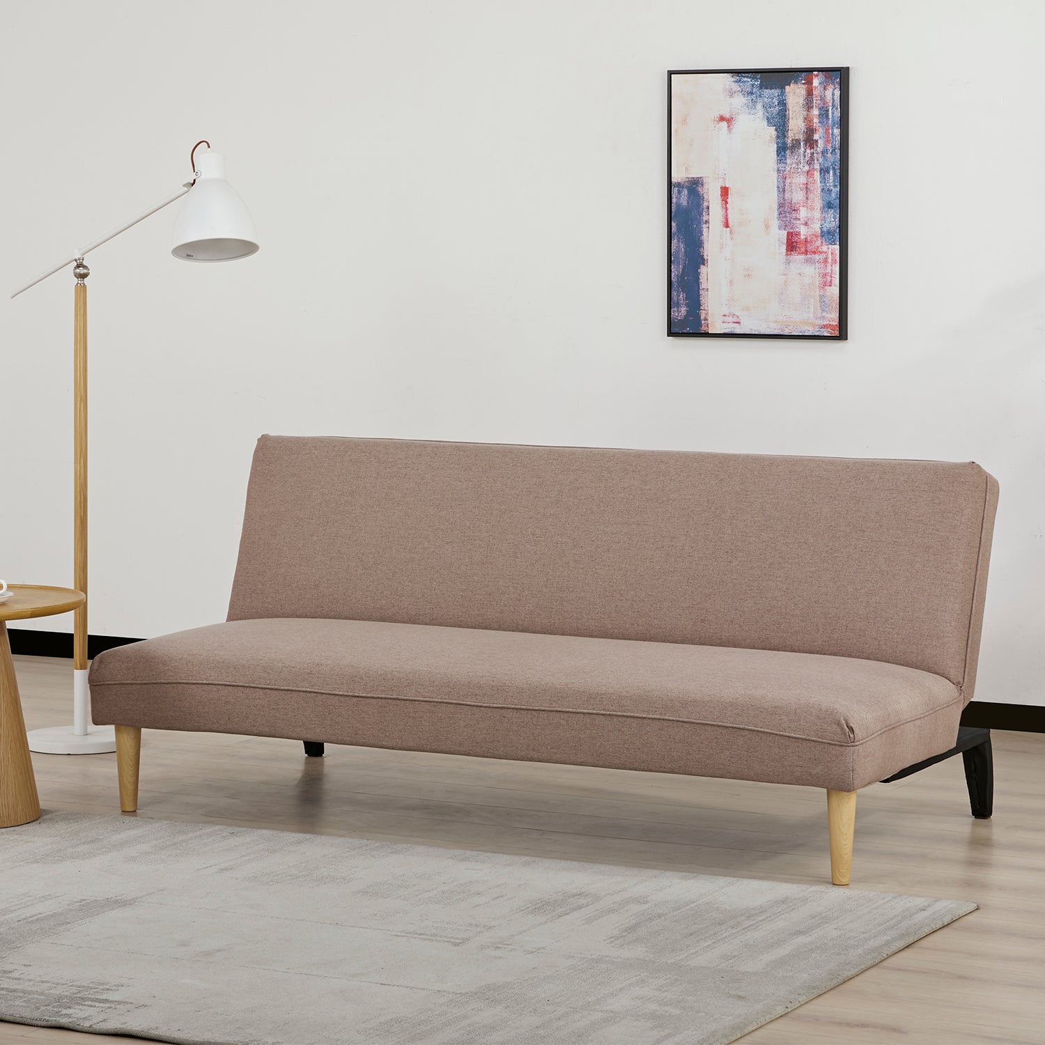 Sofá Cama Kansas Lino Beige