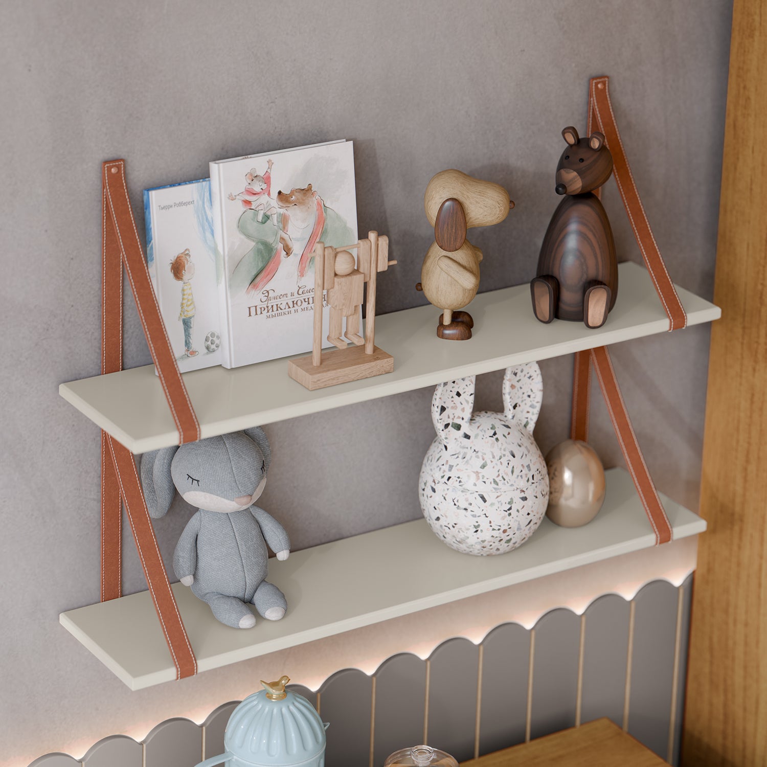 Repisa Aminta 90X30X20 Off White Setx2