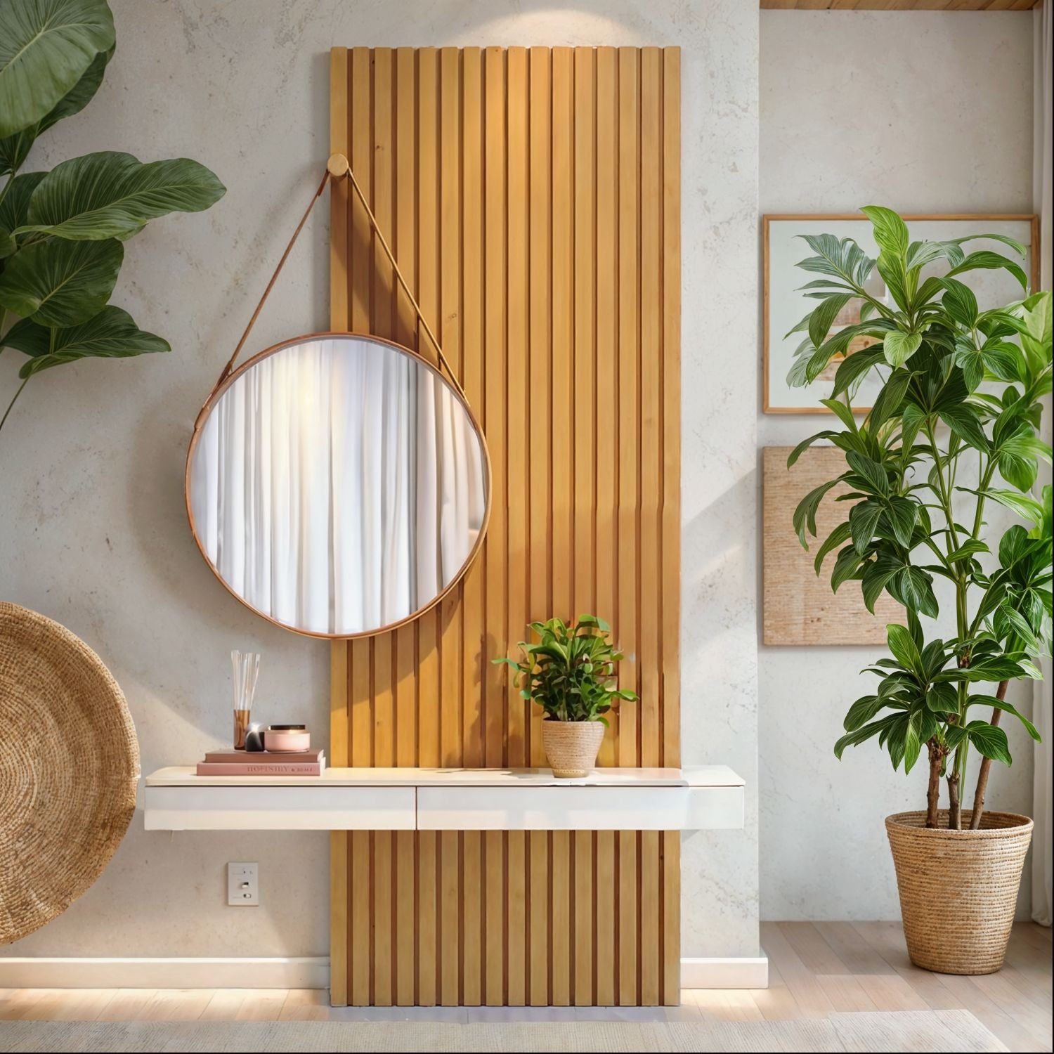 Consola Espejo Alicia 137X219 Natural