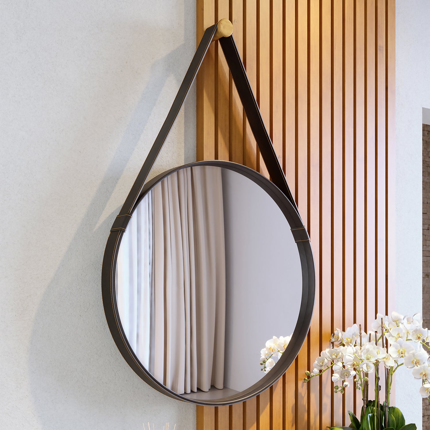 Espejo Aliss 81X81 Negro