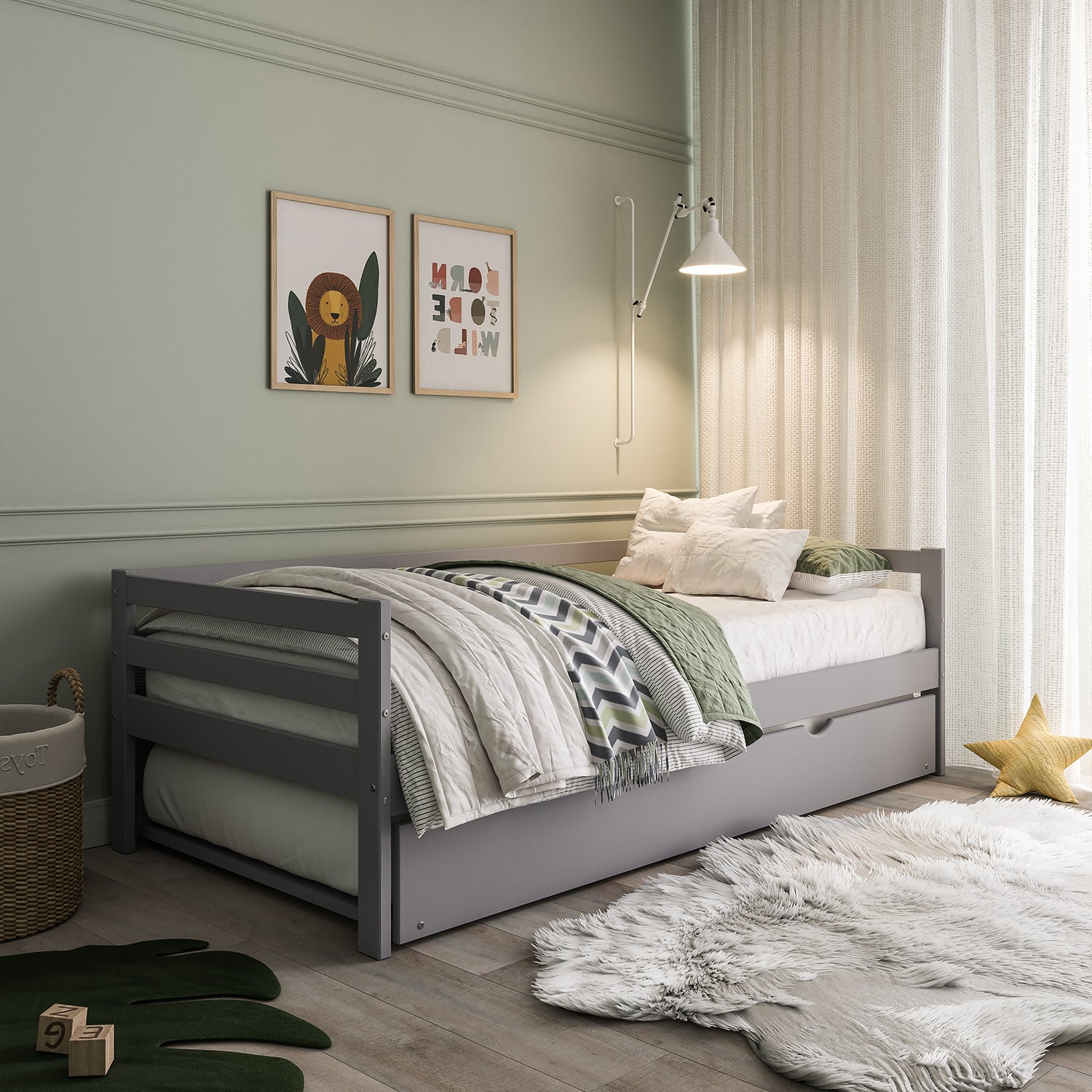 Cama Nido 0.90 Andy Gris