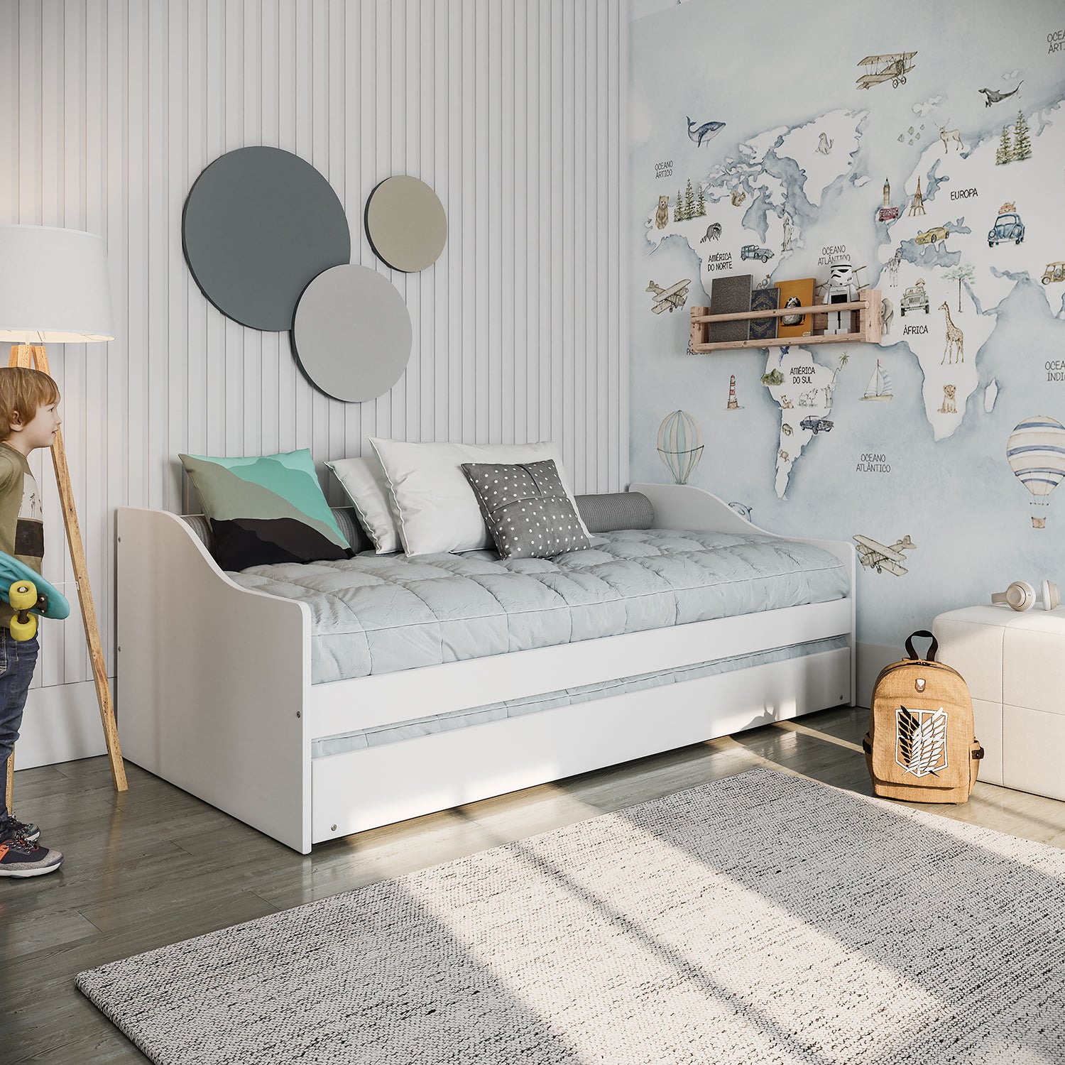 Cama Nido 0.90 Elah Blanco