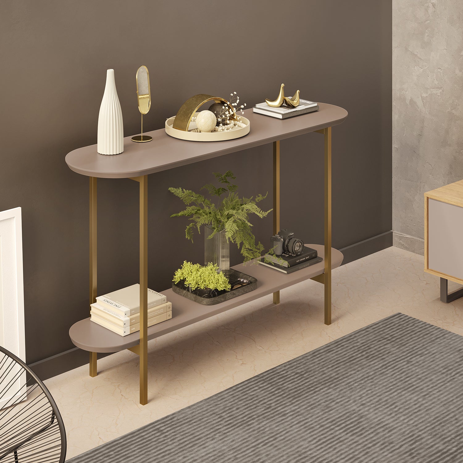 Consola Charlot 136X83 Taupe