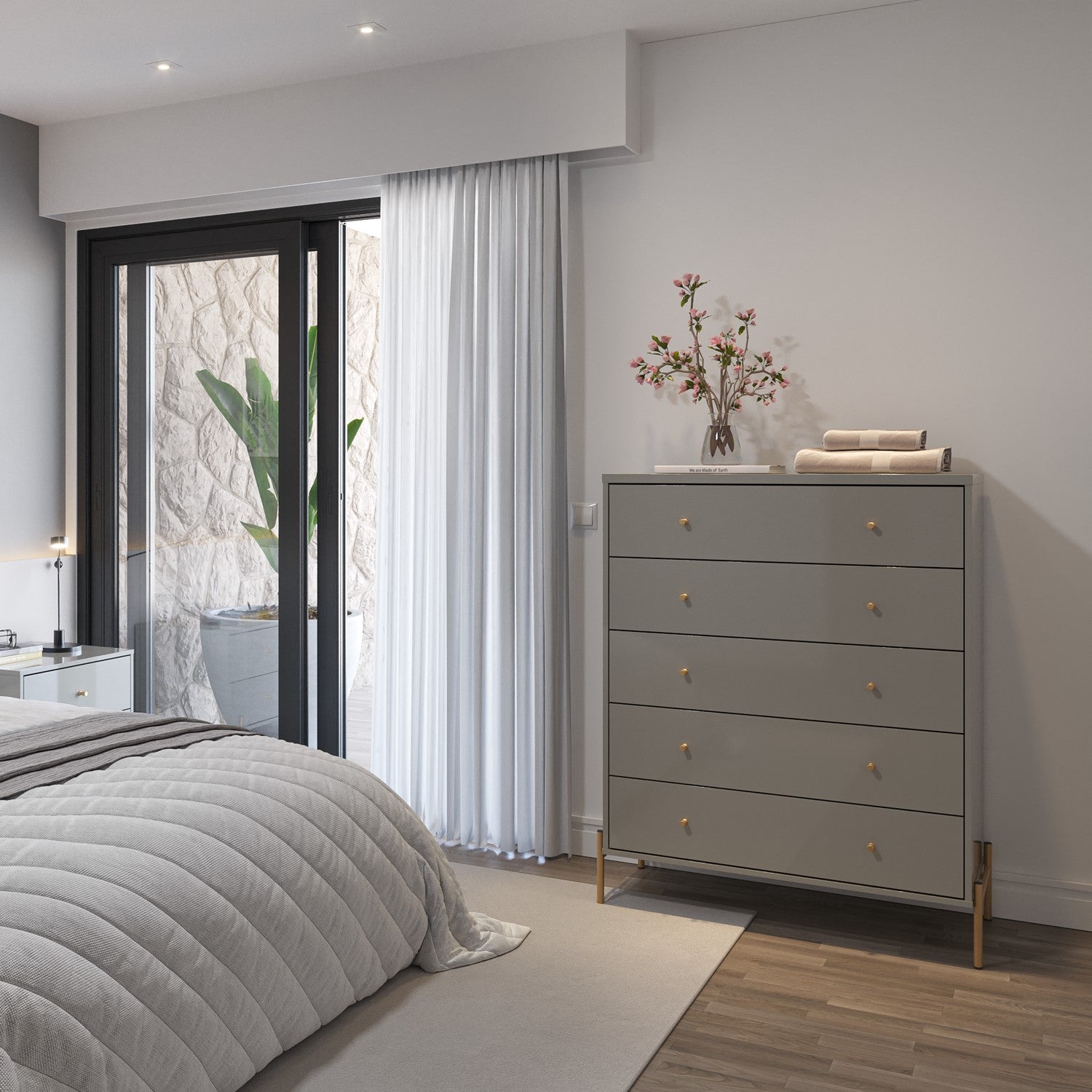 Bifé Dante 93X118X44 Gris