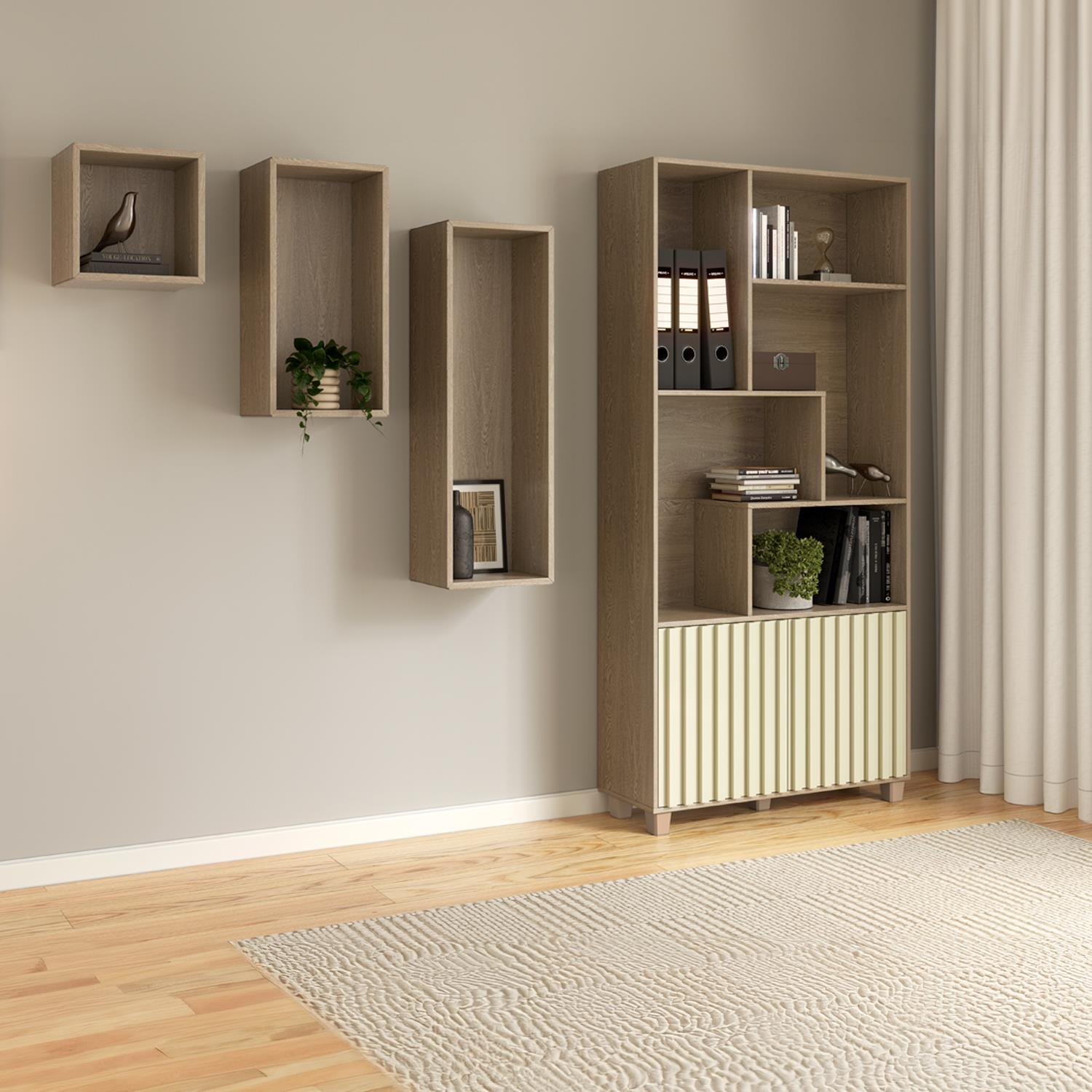 Repisas Niko Natural Setx3