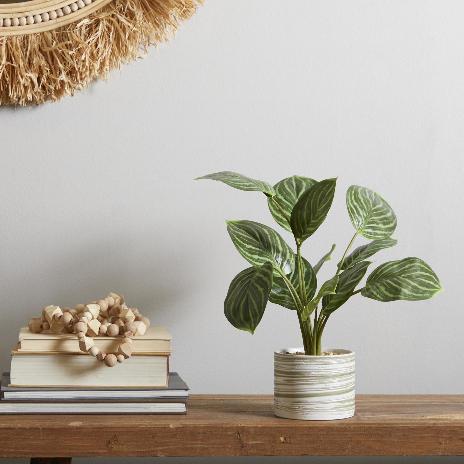 Planta Artificial 39X31X31 Verde Calathea
