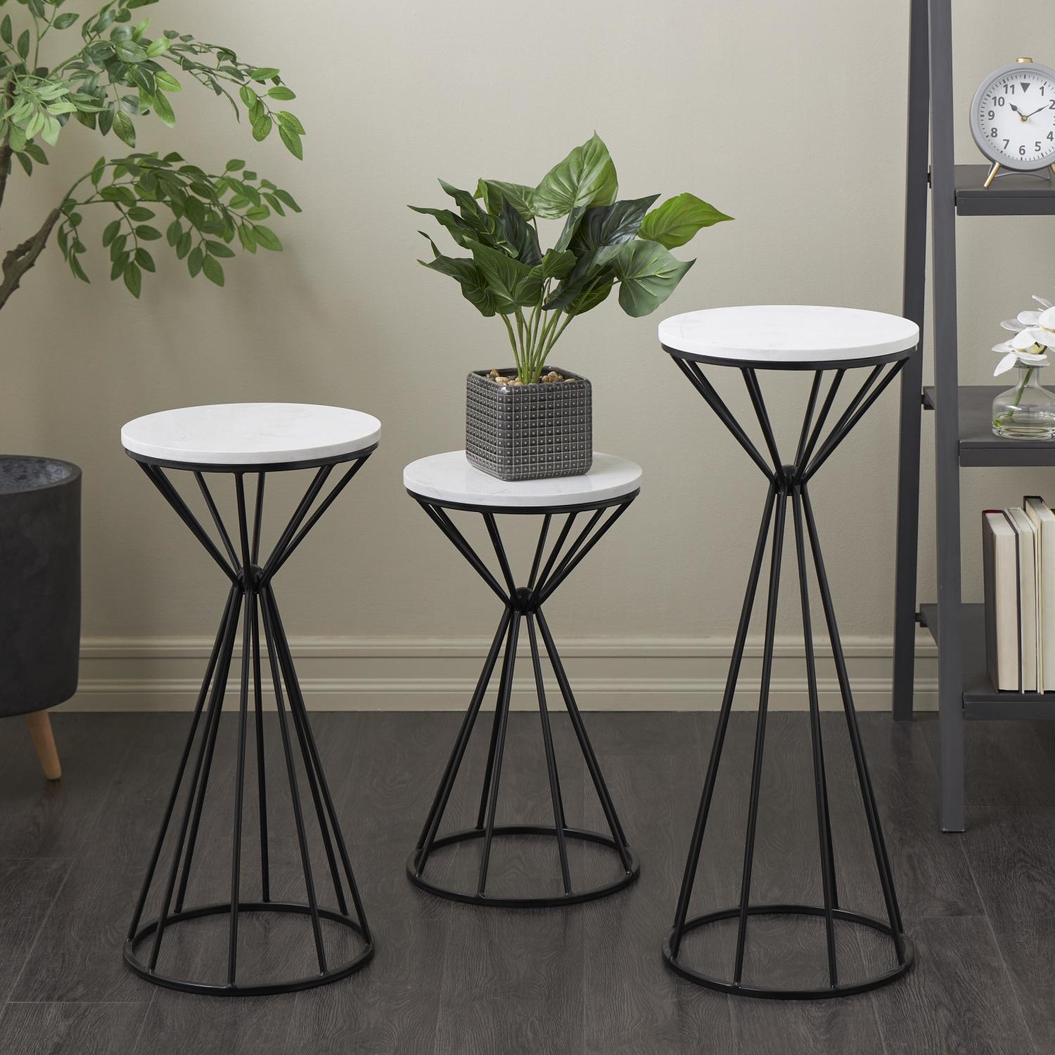 Mesa Auxiliar 76X30 Negro Lara Setx3