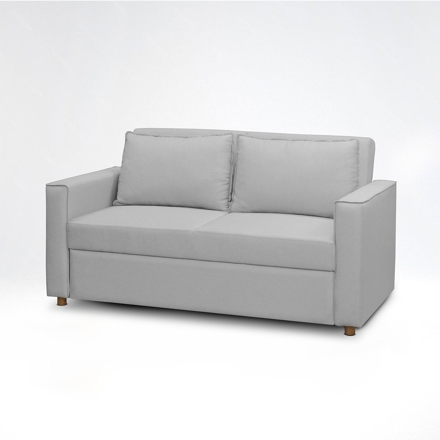 Sofá Cama Celta Lino Haus Gris Claro 3 Puestos