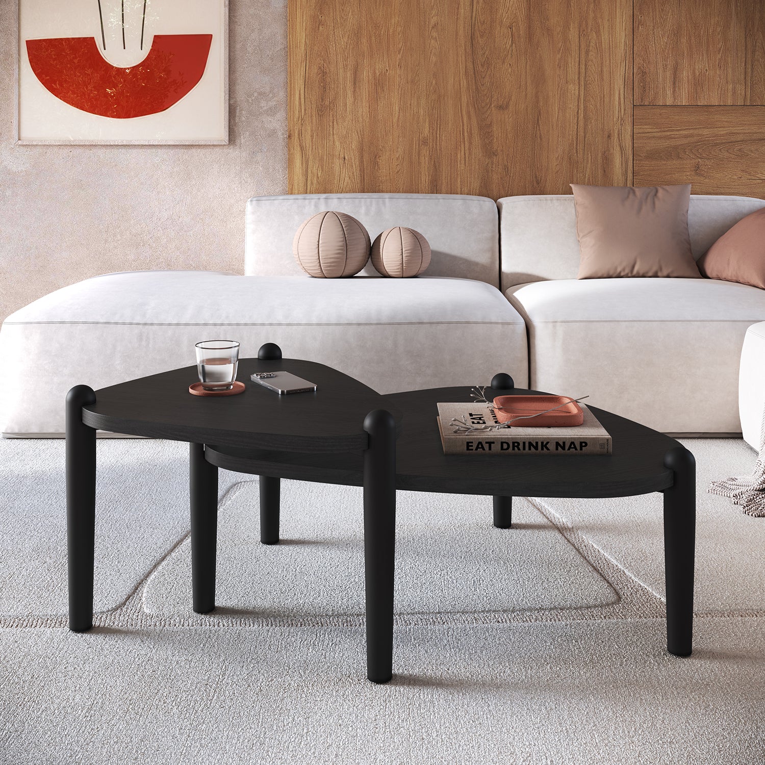 Mesa de Centro Alaska 84X33X67 Negro