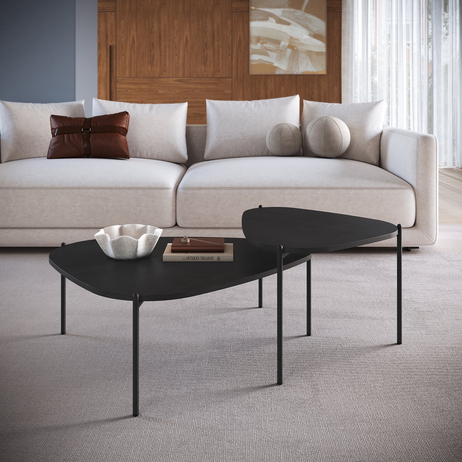 Mesa de Centro Amira 76X30X70 Negro