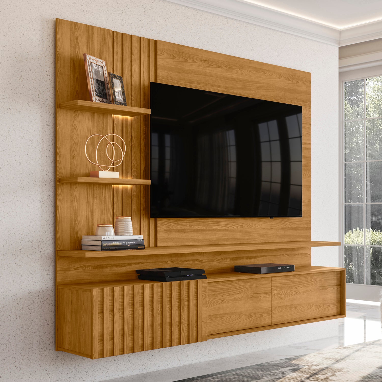Panel de Tv Bruno 200X167X35 Natural