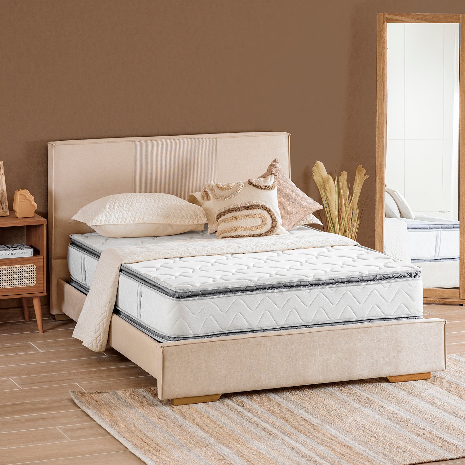 Colchon 140X190X30 Valencia Doble Pillow Top (Garantia 7 Años)