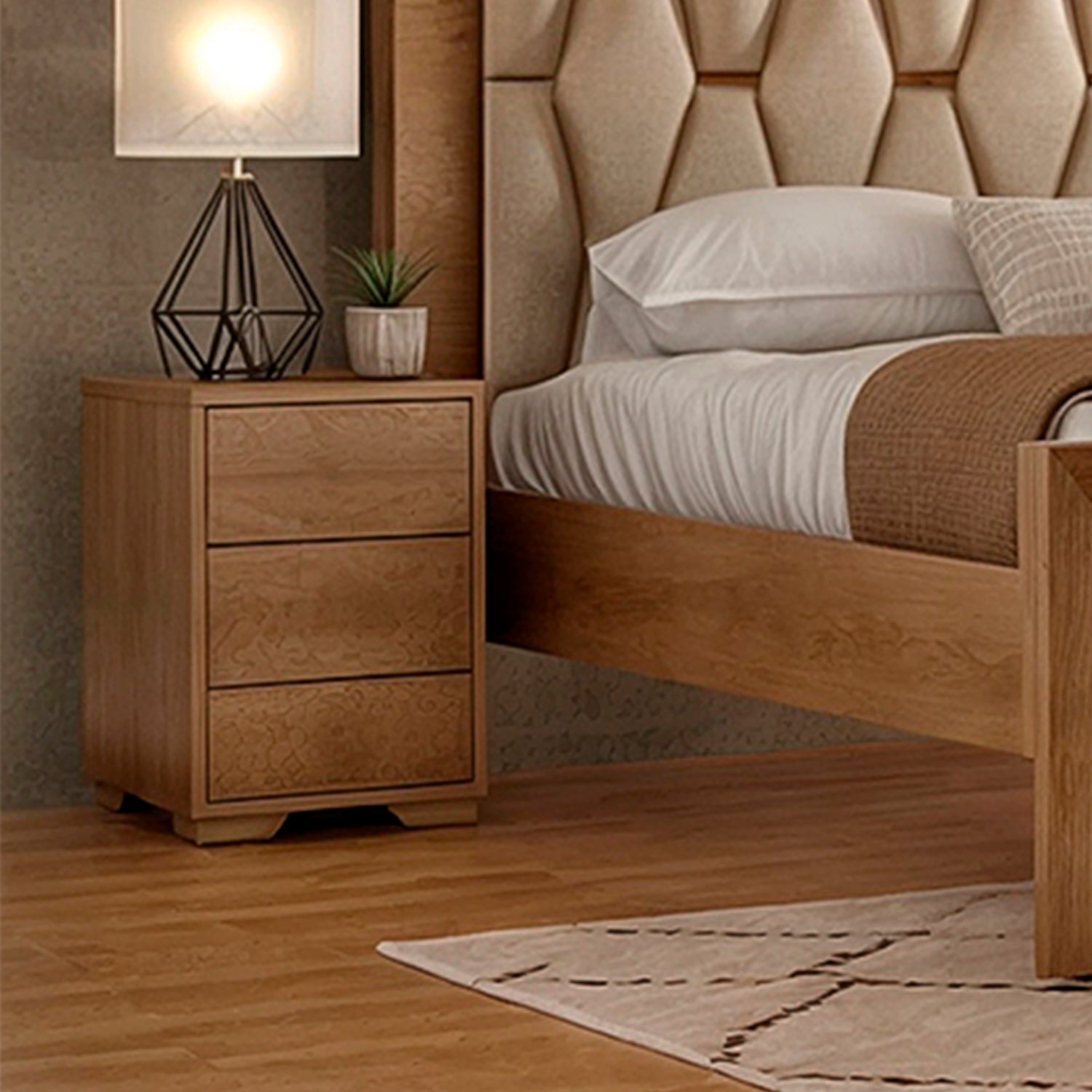 Mesa De Noche Mila Natural